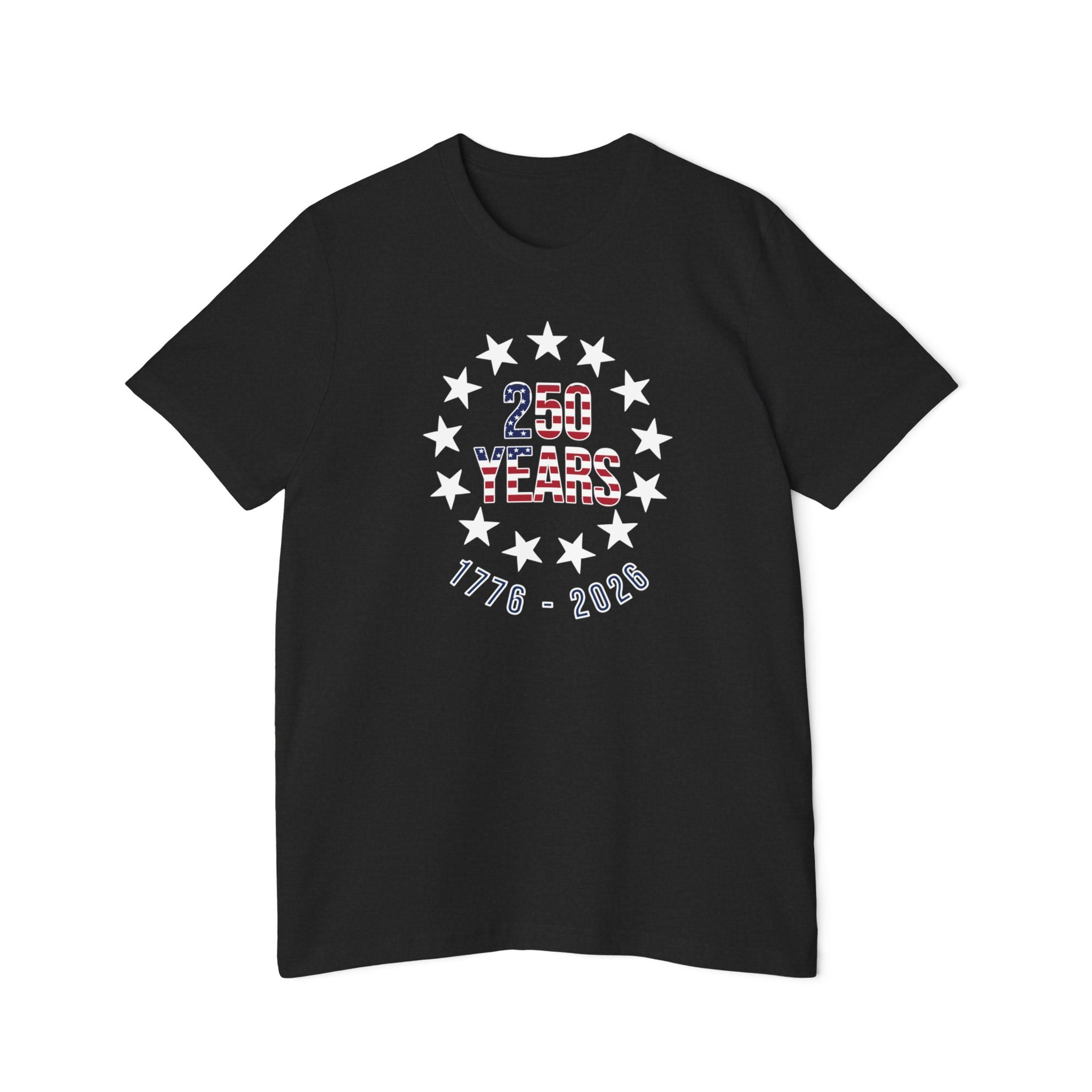 250 Years Betsy Ross Stars T-Shirt | USA's 250th Anniversary Tee | 1776-2026