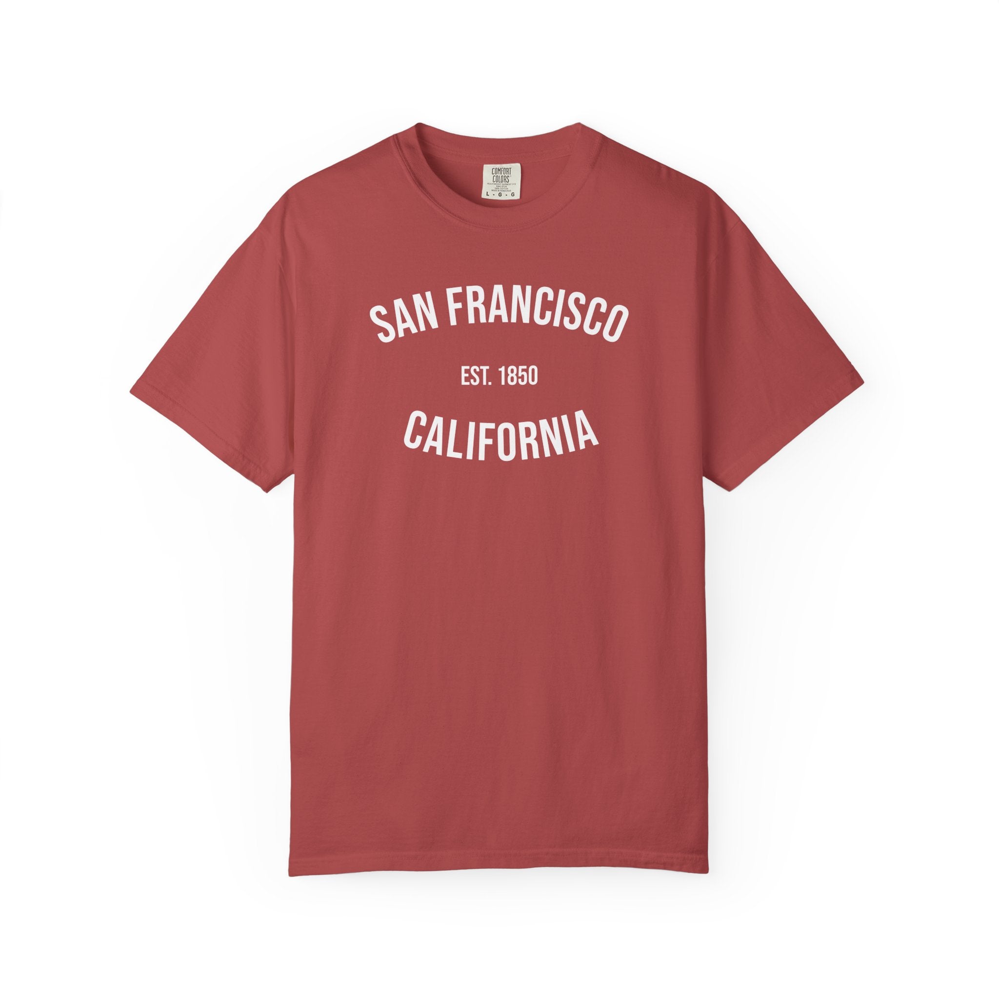 San Francisco California T-Shirt | Est. 1850 | Cities of America | Comfort Colors Shirt
