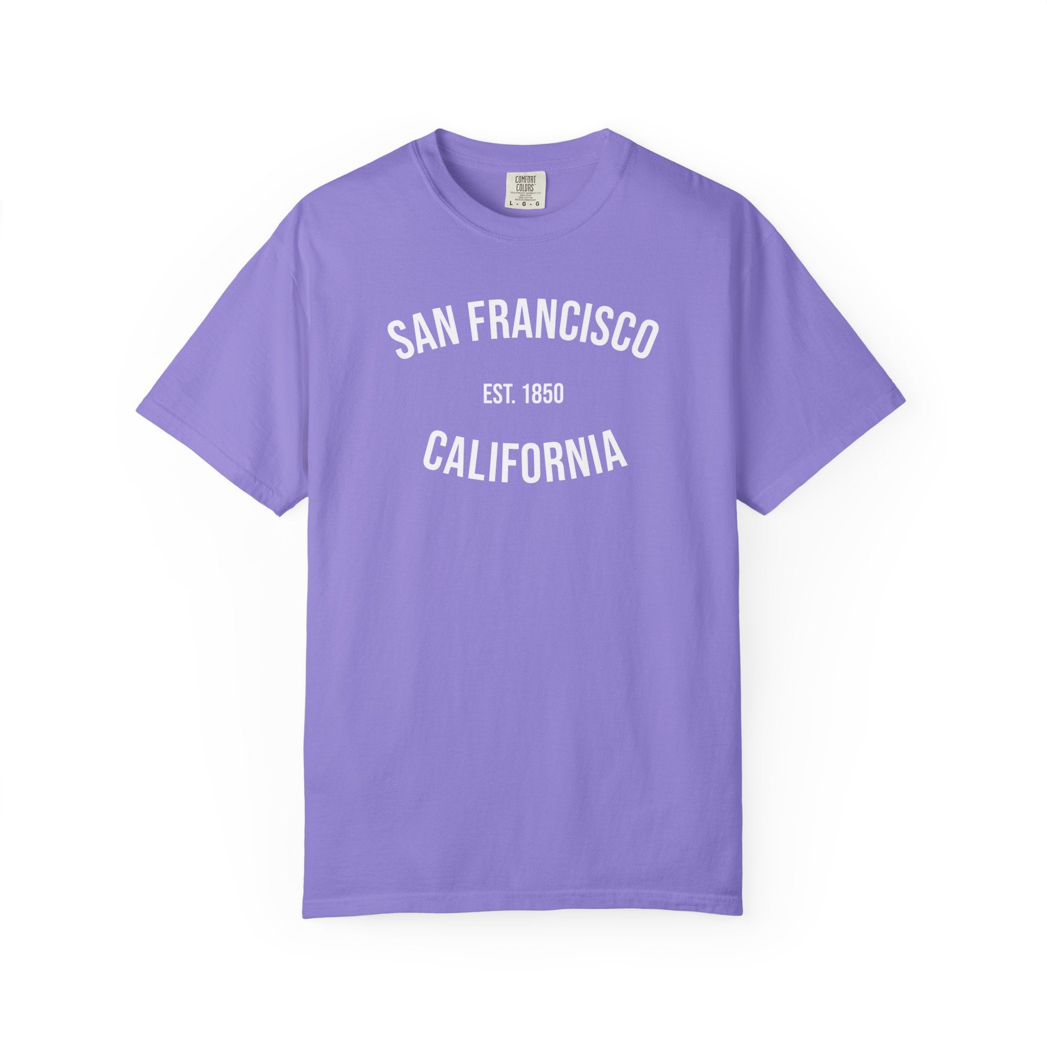 San Francisco California T-Shirt | Est. 1850 | Cities of America | Comfort Colors Shirt