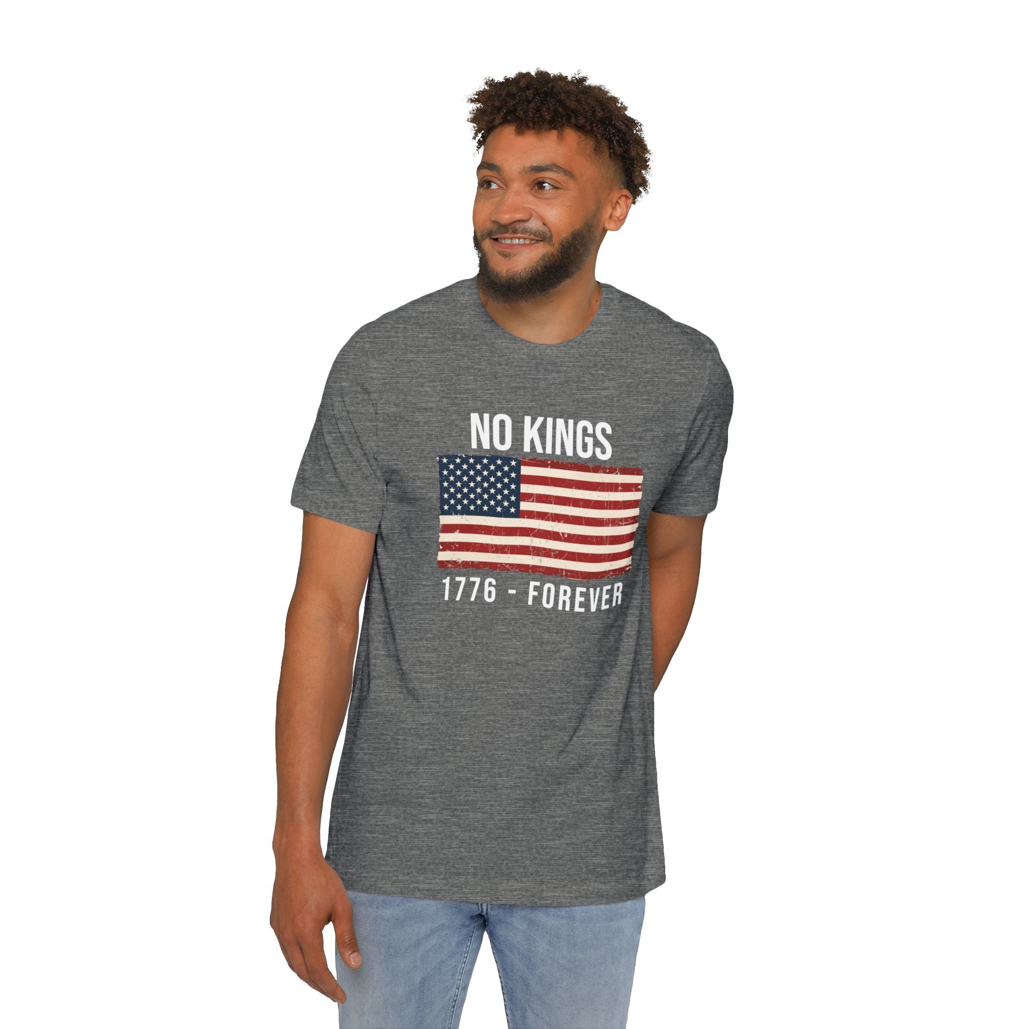 No Kings T-Shirt | 1776 Forever | Patriotic American Revolution Protest Shirt