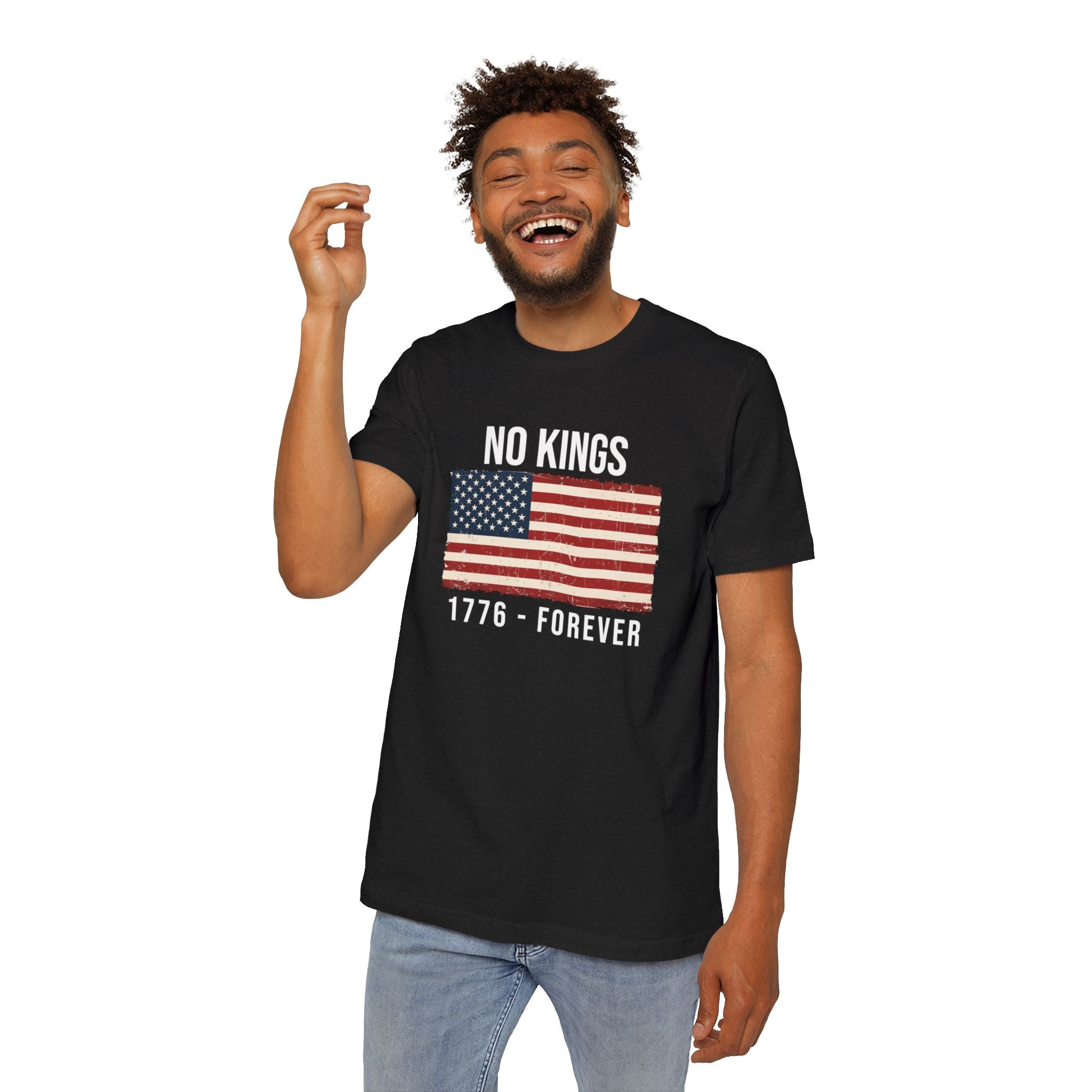No Kings T-Shirt | 1776 Forever | Patriotic American Revolution Protest Shirt