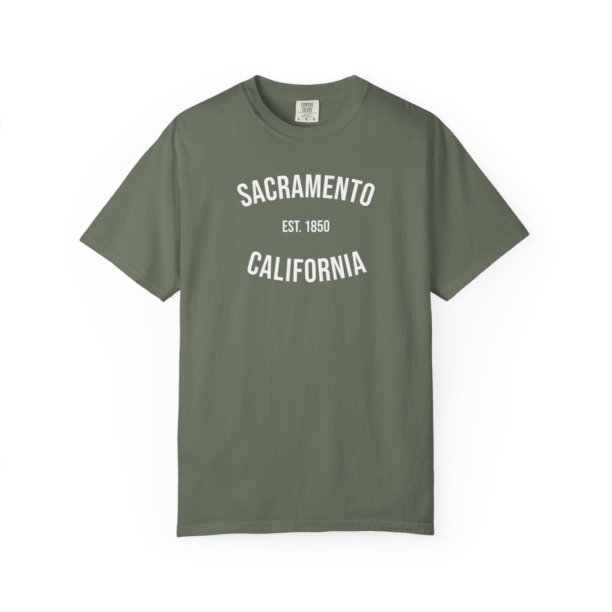 Sacramento California T-Shirt | Est. 1850 | Cities of America | Comfort Colors Shirt