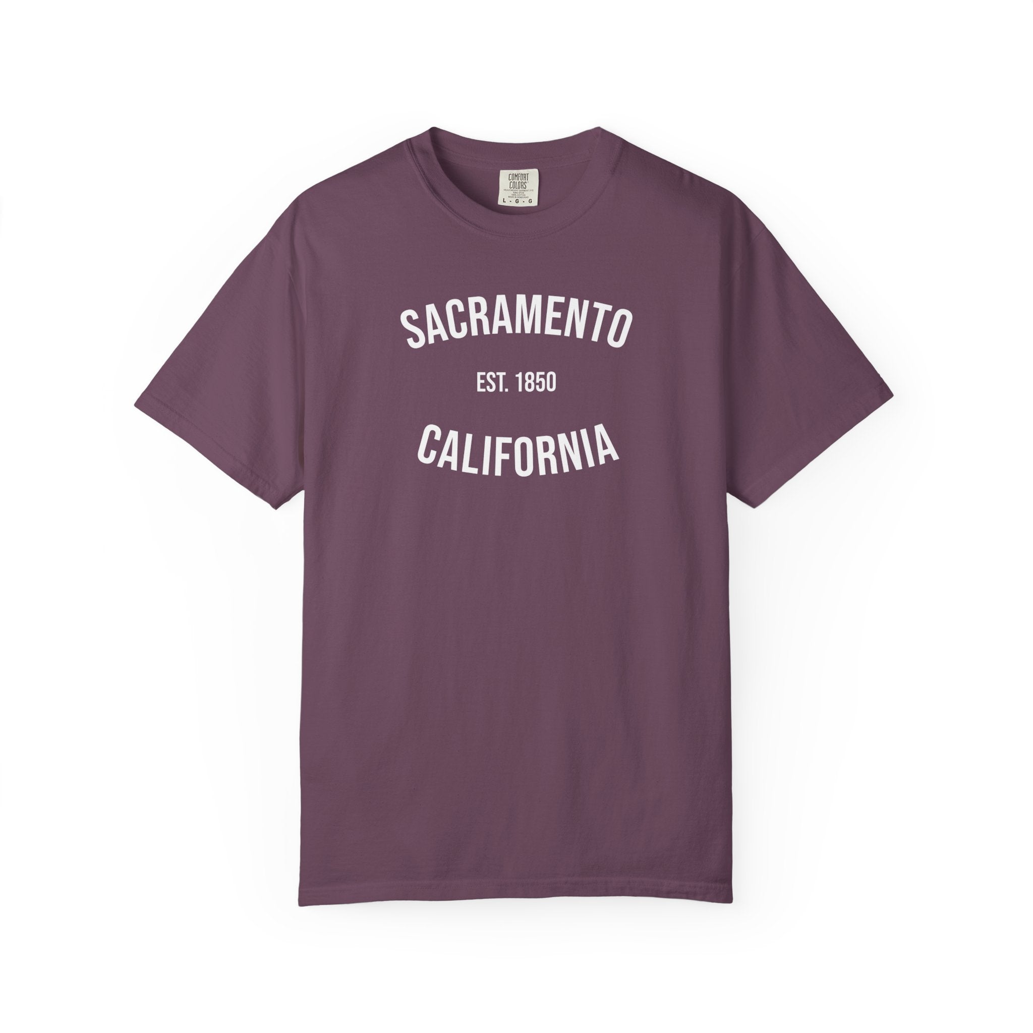Sacramento California T-Shirt | Est. 1850 | Cities of America | Comfort Colors Tee