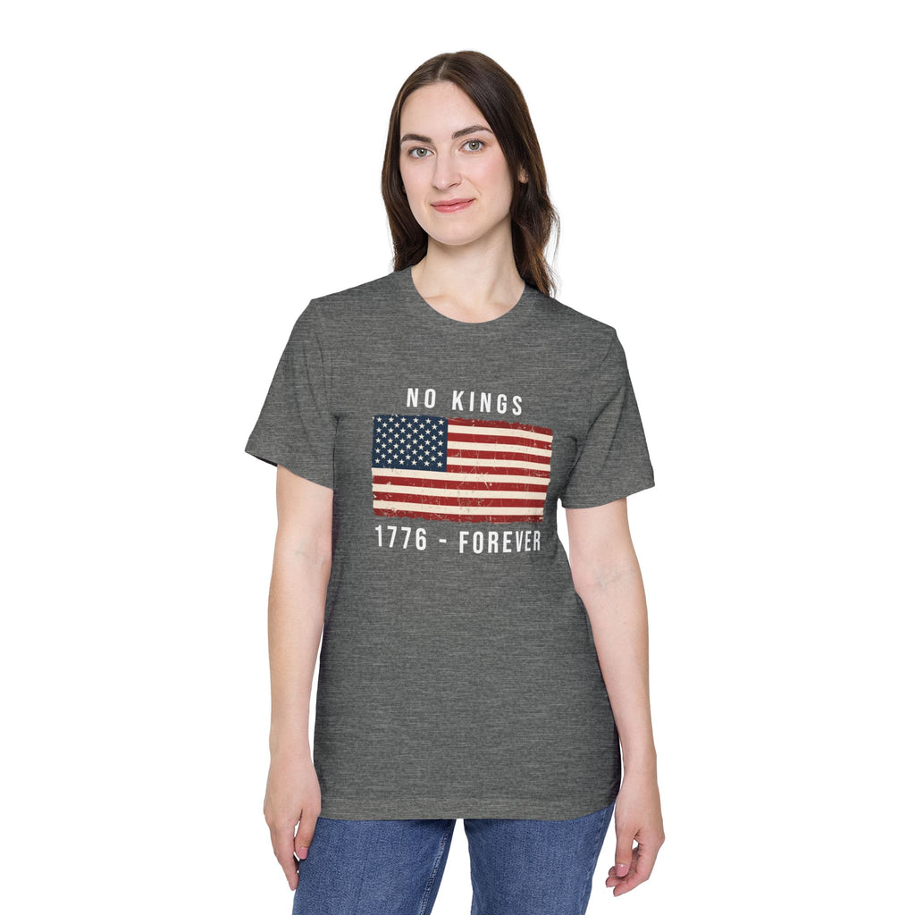 No Kings T-Shirt | 1776 Forever | Patriotic American Revolution Protest Tee