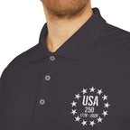 Adidas USA 250 Polo Shirt | America's 250th Anniversary | 1776-2026 Embroidered Performance Polo
