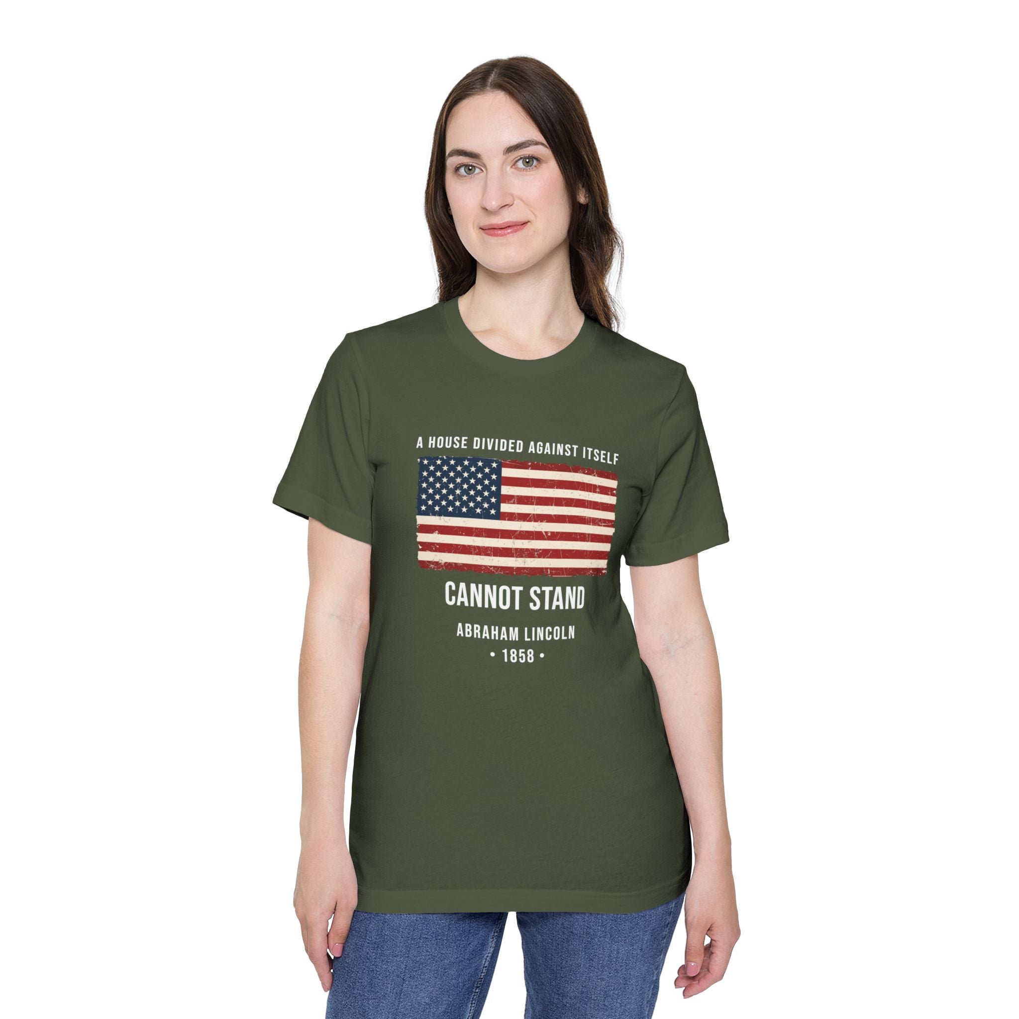 Abraham Lincoln Quote T-Shirt – "A House Divided Against Itself Cannot Stand" | American Civil War Tee