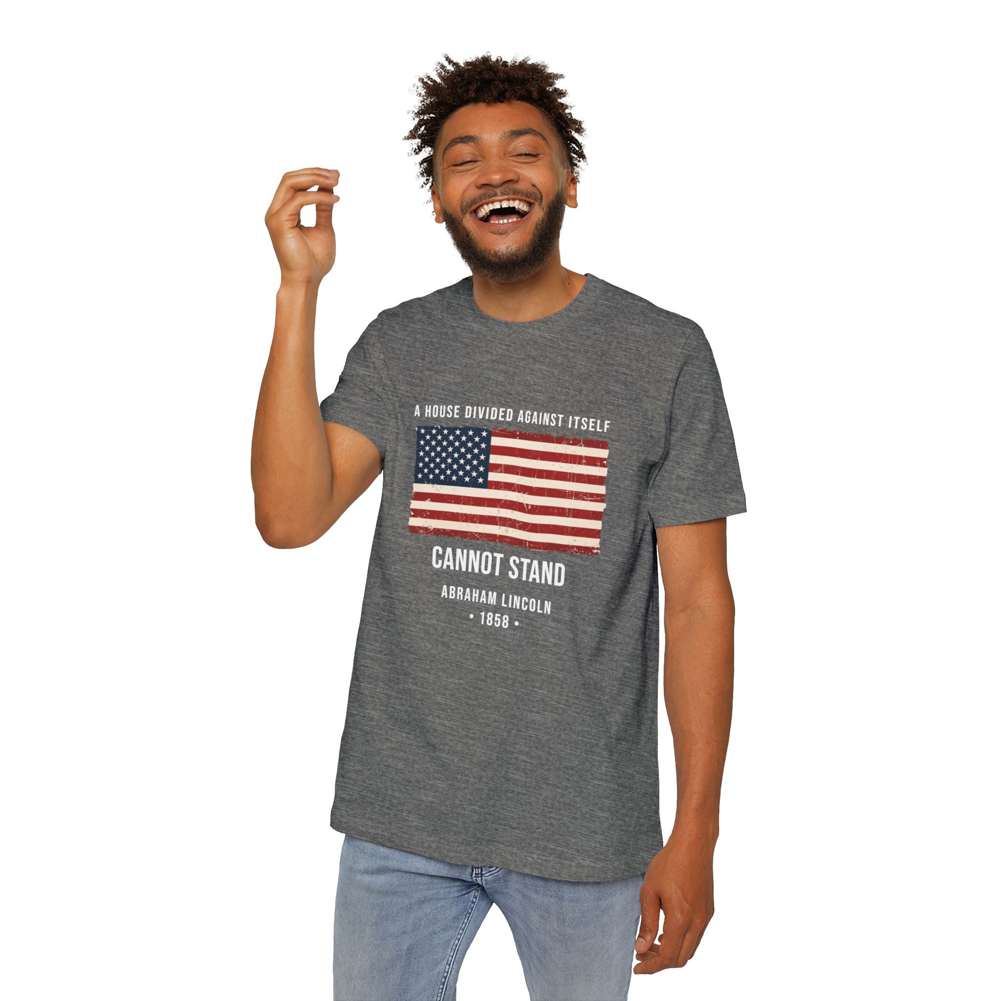 Abraham Lincoln Quote T-Shirt | "A House Divided Against Itself Cannot Stand" | American Civil War Shirt