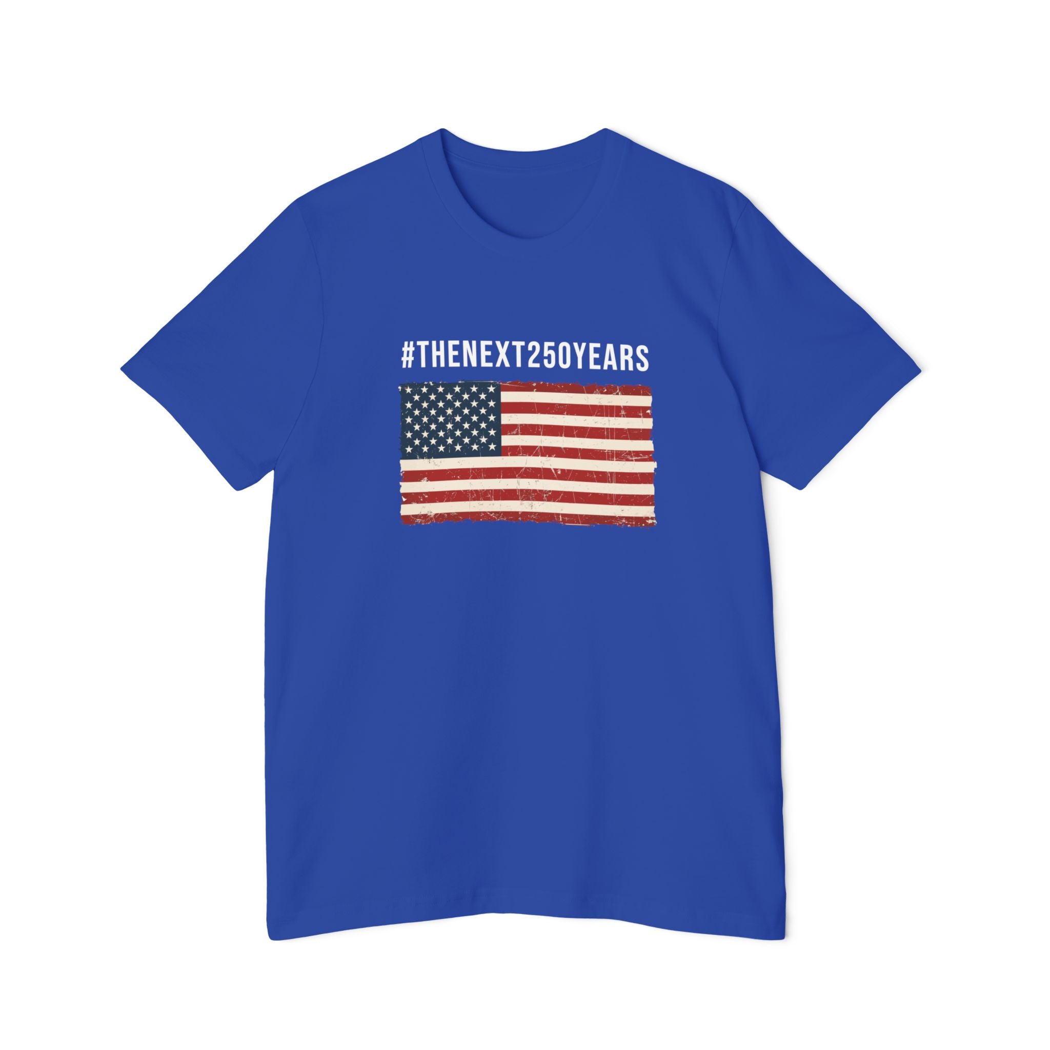 #TheNext250Years | Made in USA | Bella+Canvas 3001U | Patriotic Distressed Flag Tee