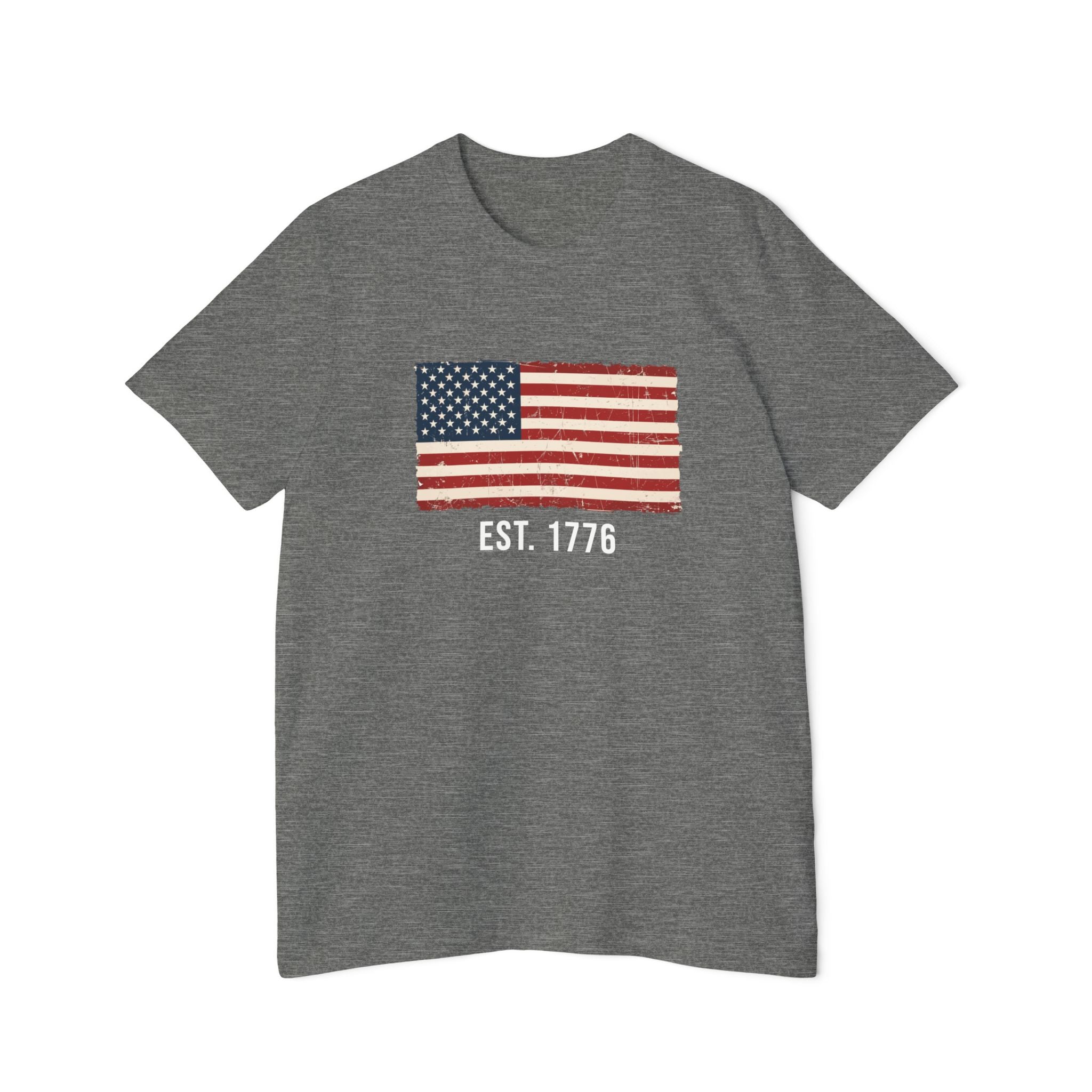 Est. 1776 Distressed Flag T-Shirt | American Independence Day Shirt | Patriotic USA Shirt