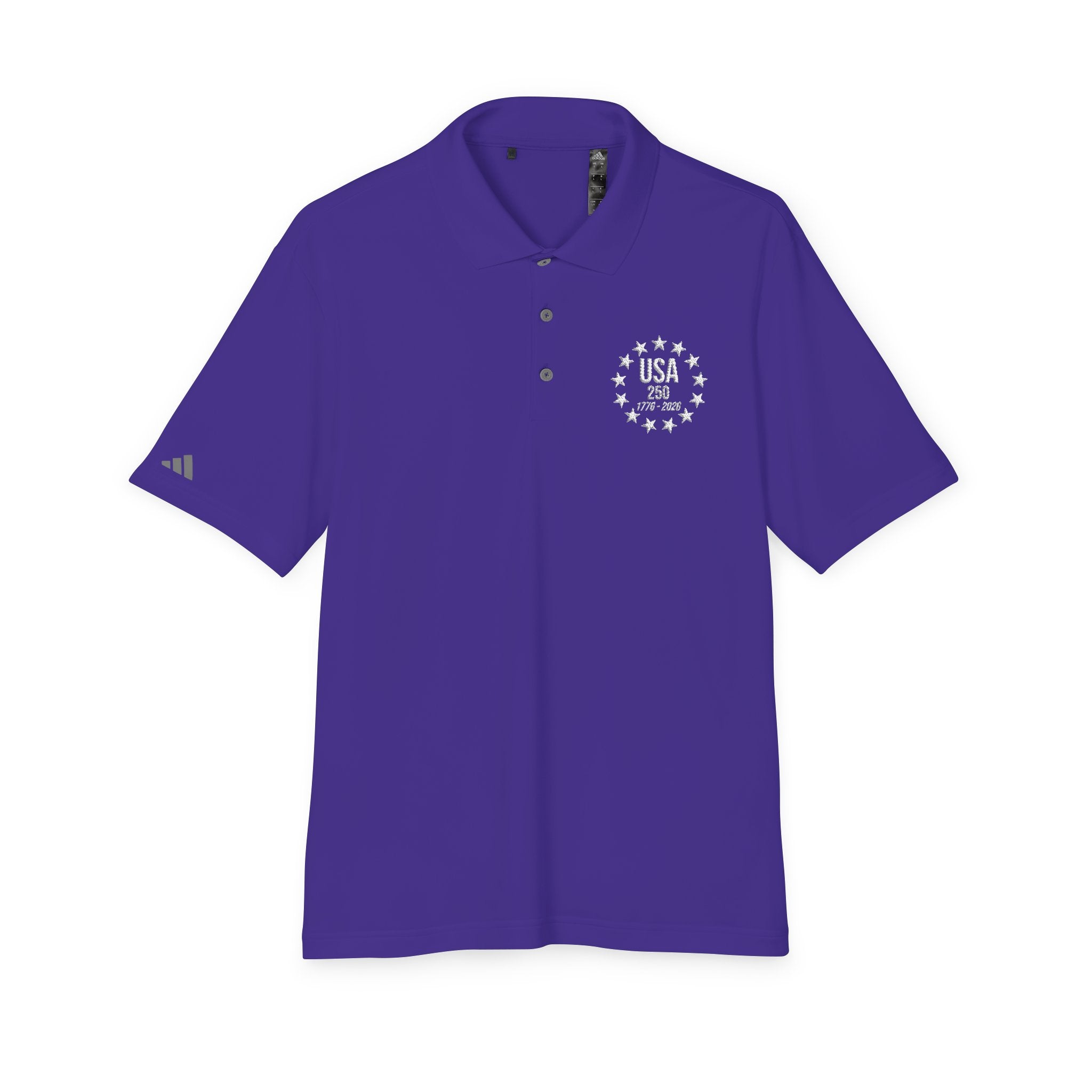 Adidas USA 250 Polo Shirt | America's 250th Anniversary | 1776-2026 Embroidered Performance Polo