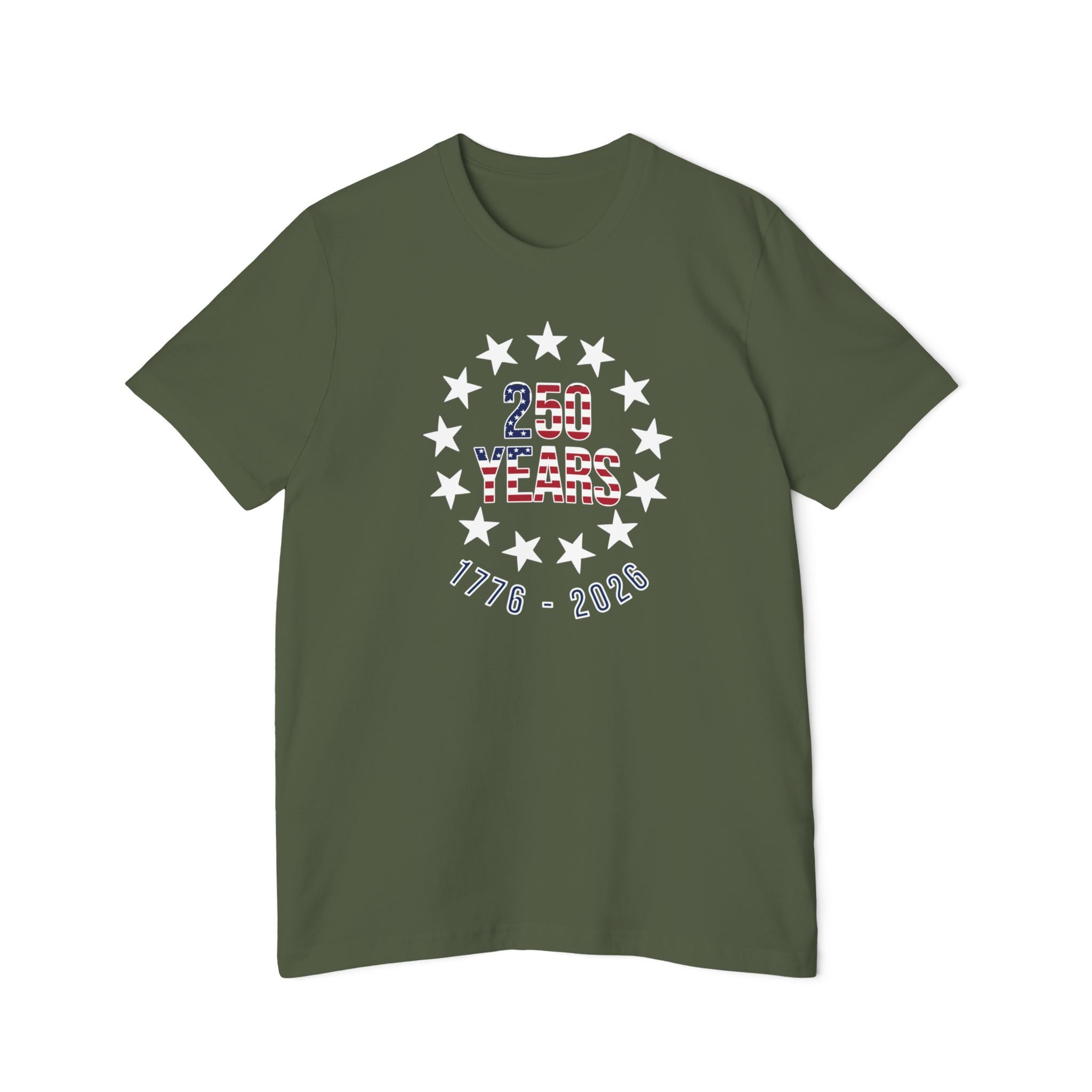 250 Years Betsy Ross Stars T-Shirt | USA's 250th Anniversary Tee | 1776-2026