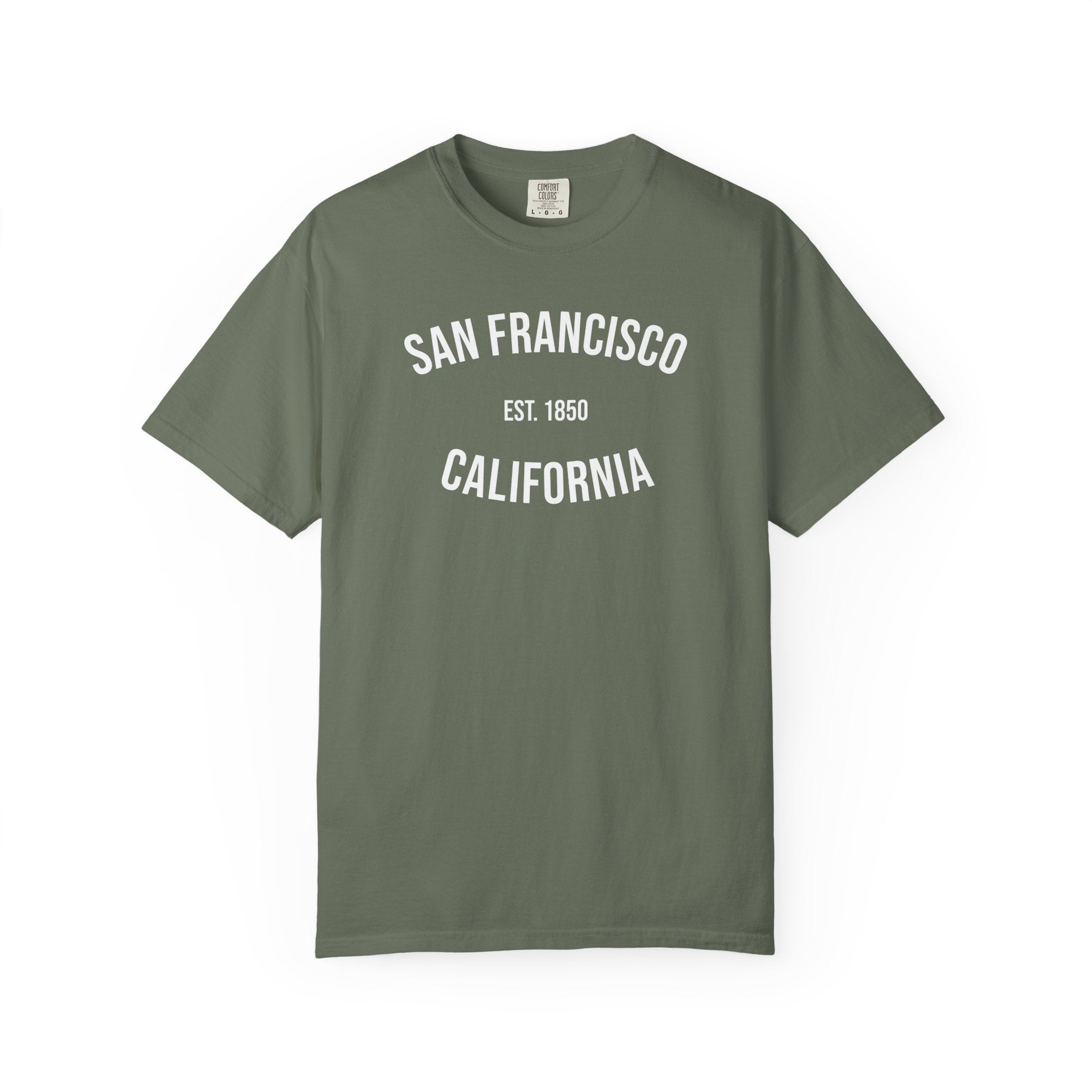 San Francisco California T-Shirt | Est. 1850 | Cities of America | Comfort Colors Shirt