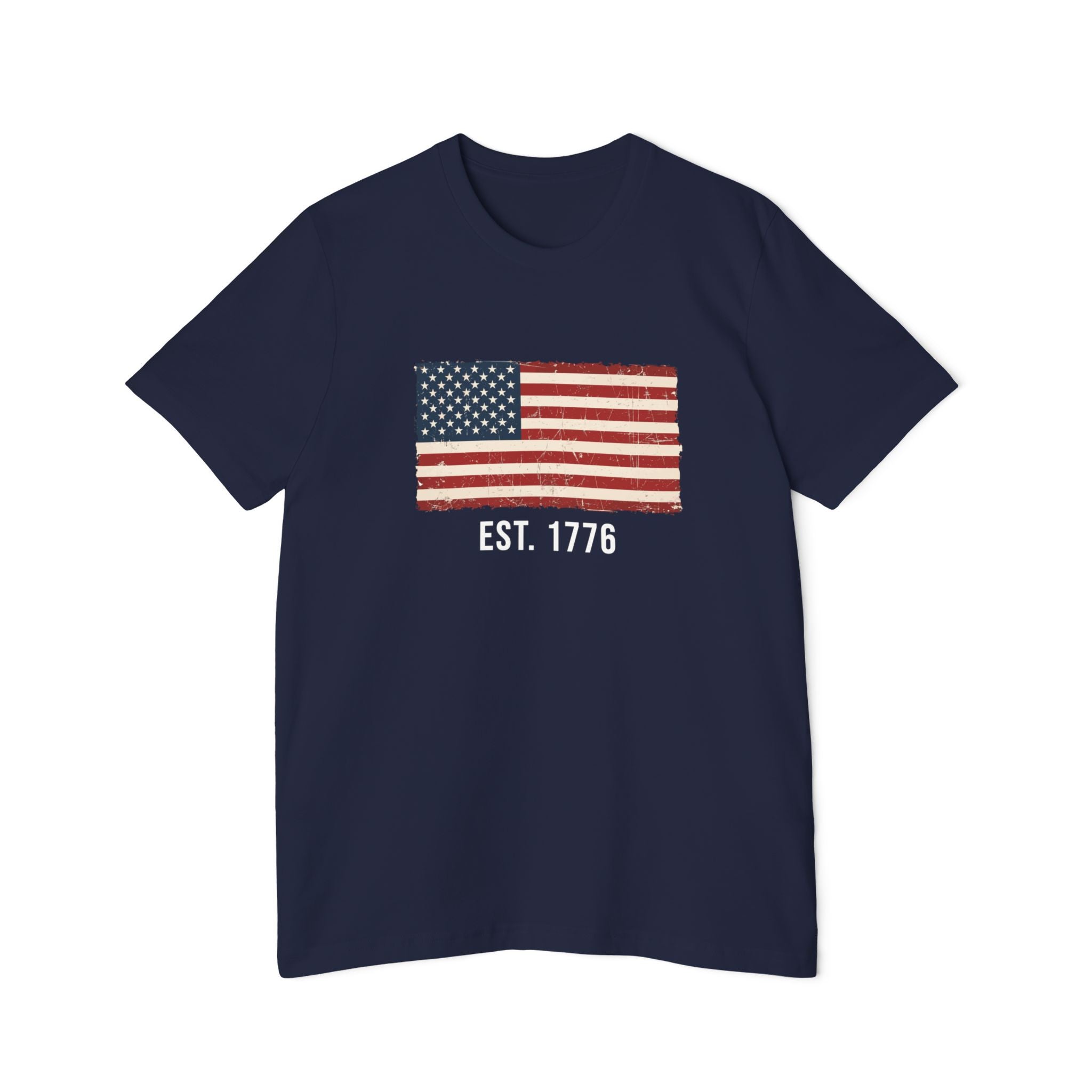 Est. 1776 Distressed Flag T-Shirt | American Independence Day Shirt | Patriotic USA Shirt