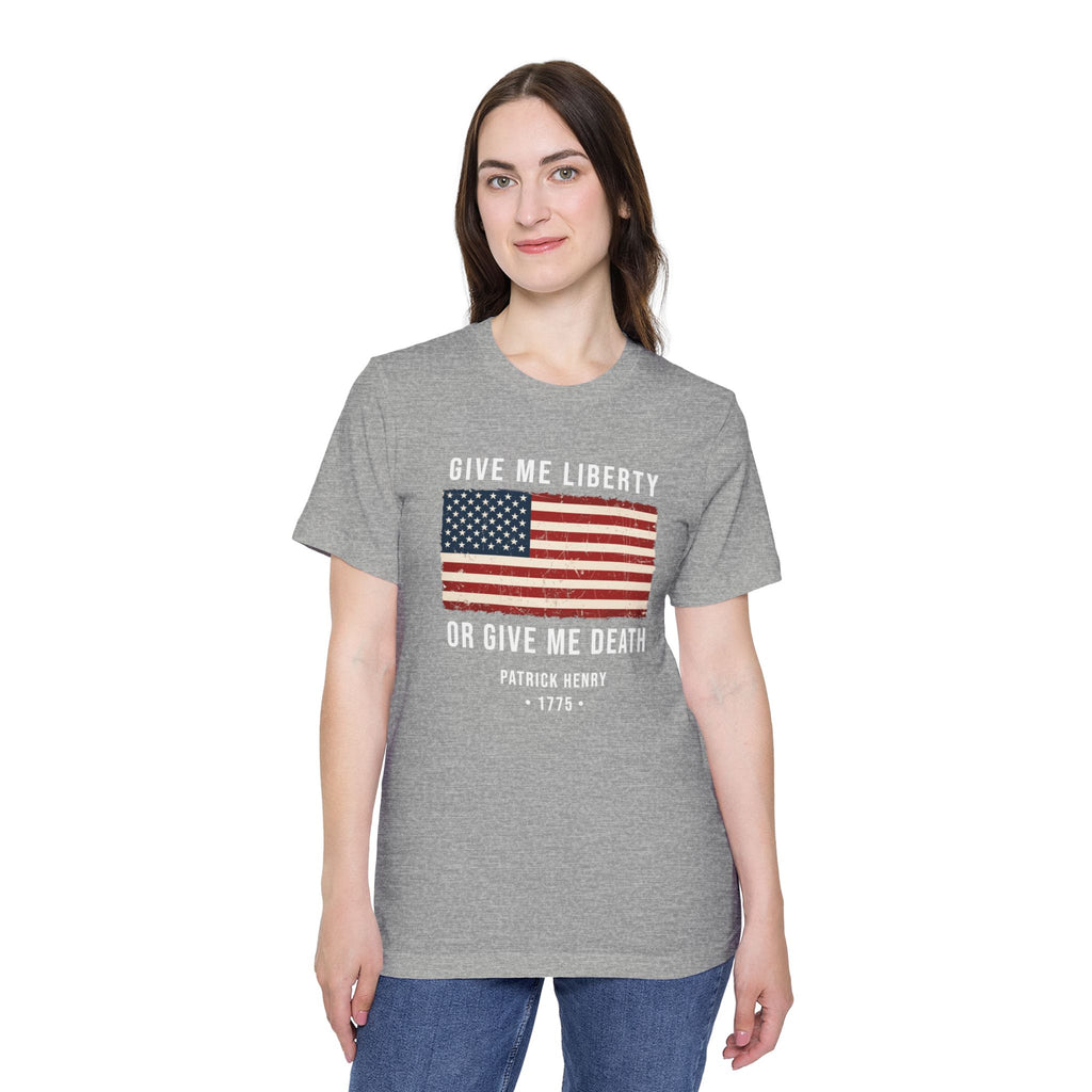 Patrick Henry Quote T-Shirt – "Give Me Liberty or Give Me Death" | American Revolution Tee