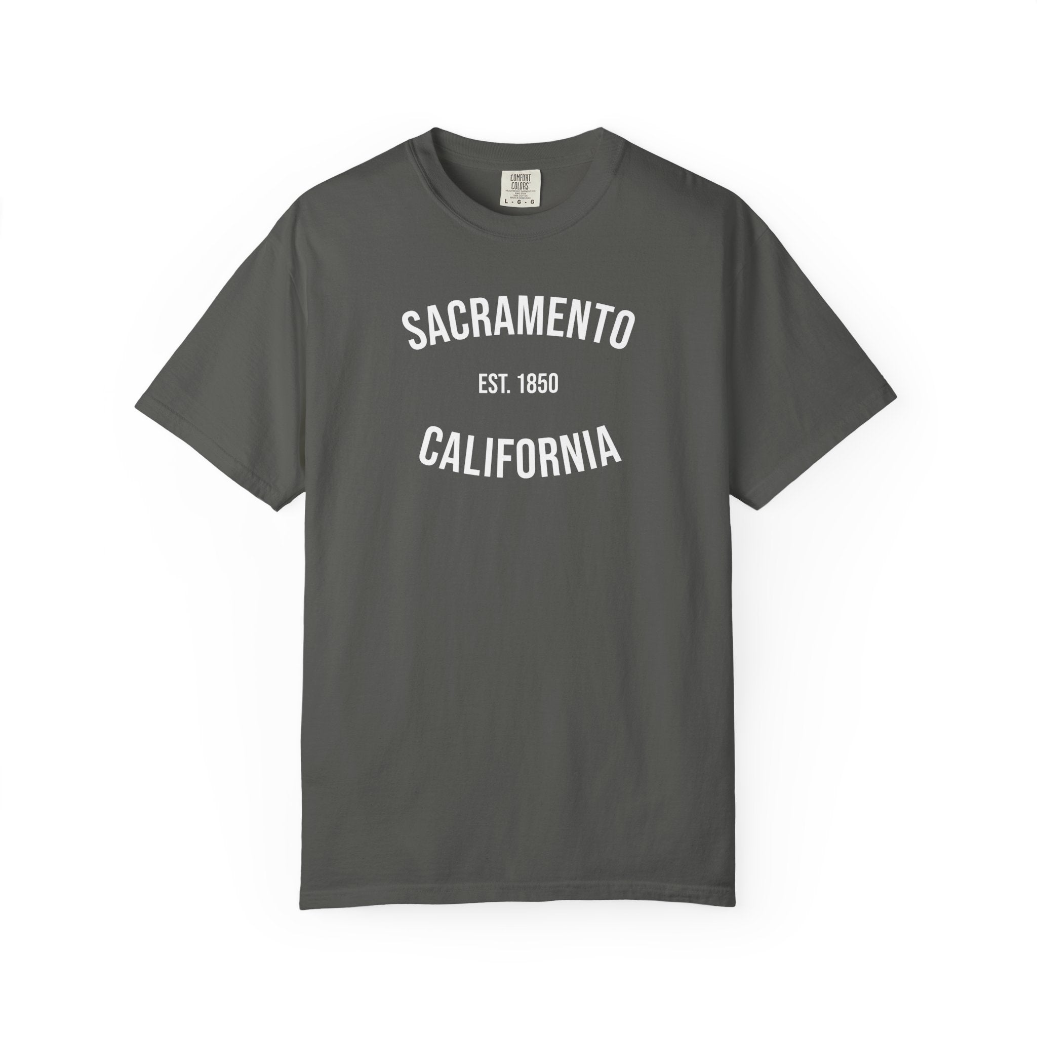 Sacramento California T-Shirt | Est. 1850 | Cities of America | Comfort Colors Shirt