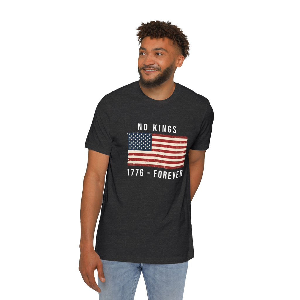No Kings T-Shirt | 1776 Forever | Patriotic American Revolution Protest Tee