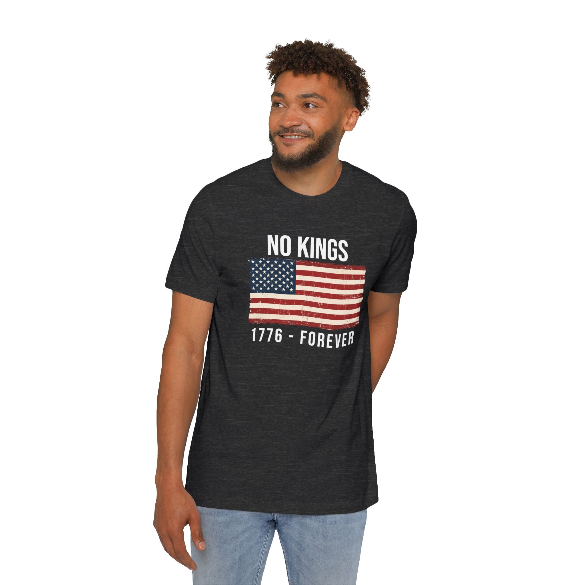 No Kings T-Shirt | 1776 Forever | Patriotic American Revolution Protest Shirt