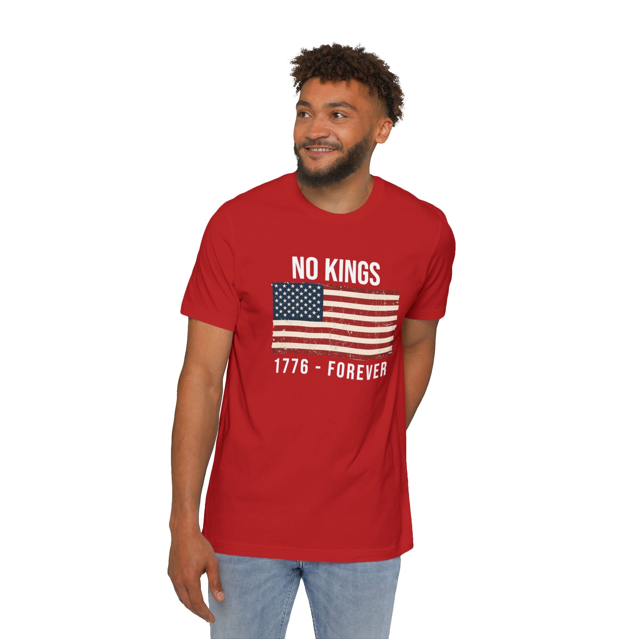 No Kings T-Shirt | 1776 Forever | Patriotic American Revolution Protest Shirt
