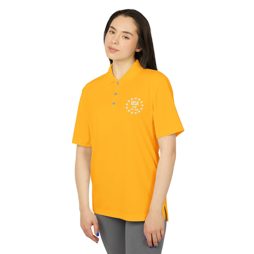 Adidas USA 250 Polo Shirt | America's 250th Anniversary | 1776-2026 Embroidered Performance Polo