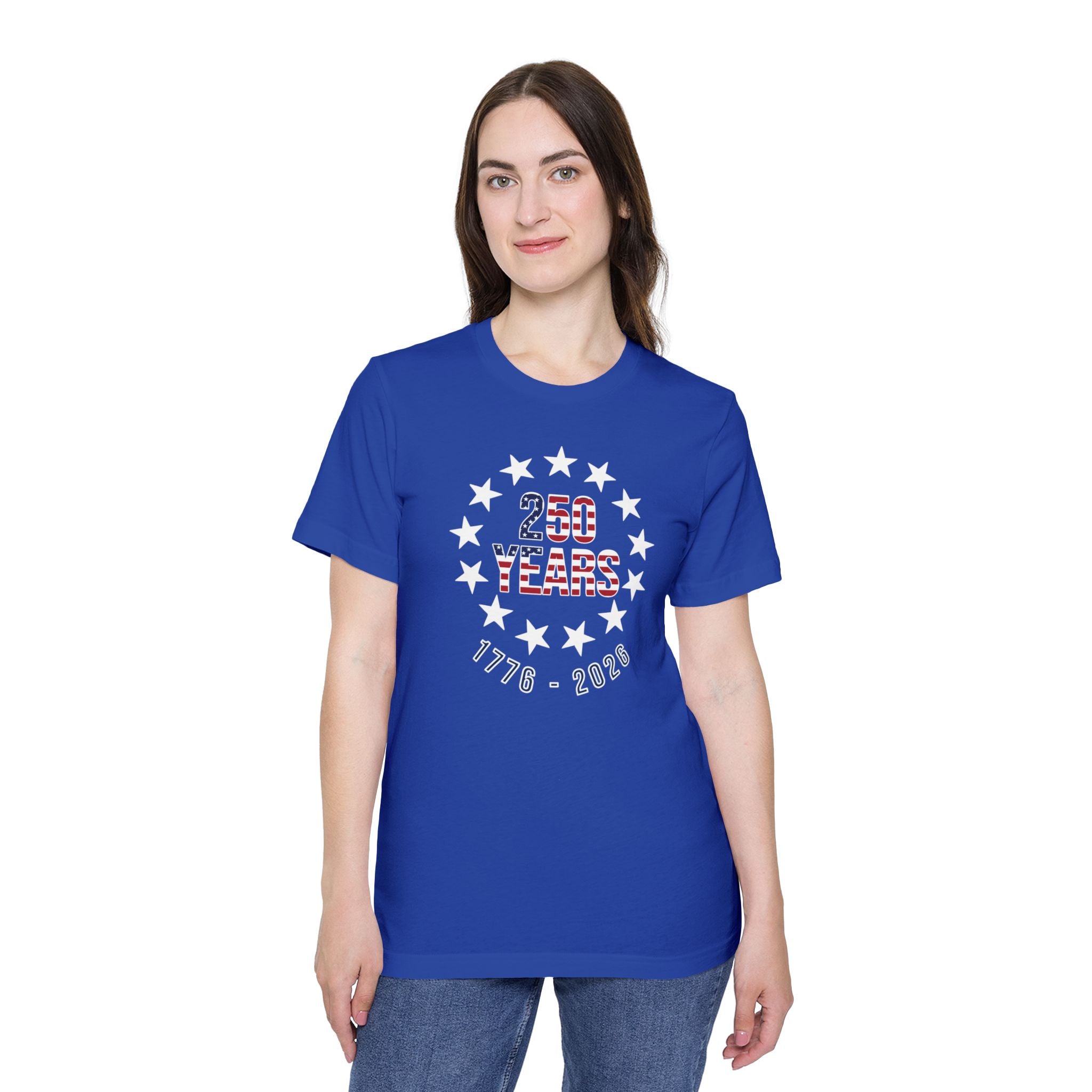 250 Years Betsy Ross Stars T-Shirt | USA's 250th Anniversary Shirt | 1776-2026