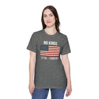 No Kings T-Shirt | 1776 Forever | Patriotic American Revolution Protest Shirt