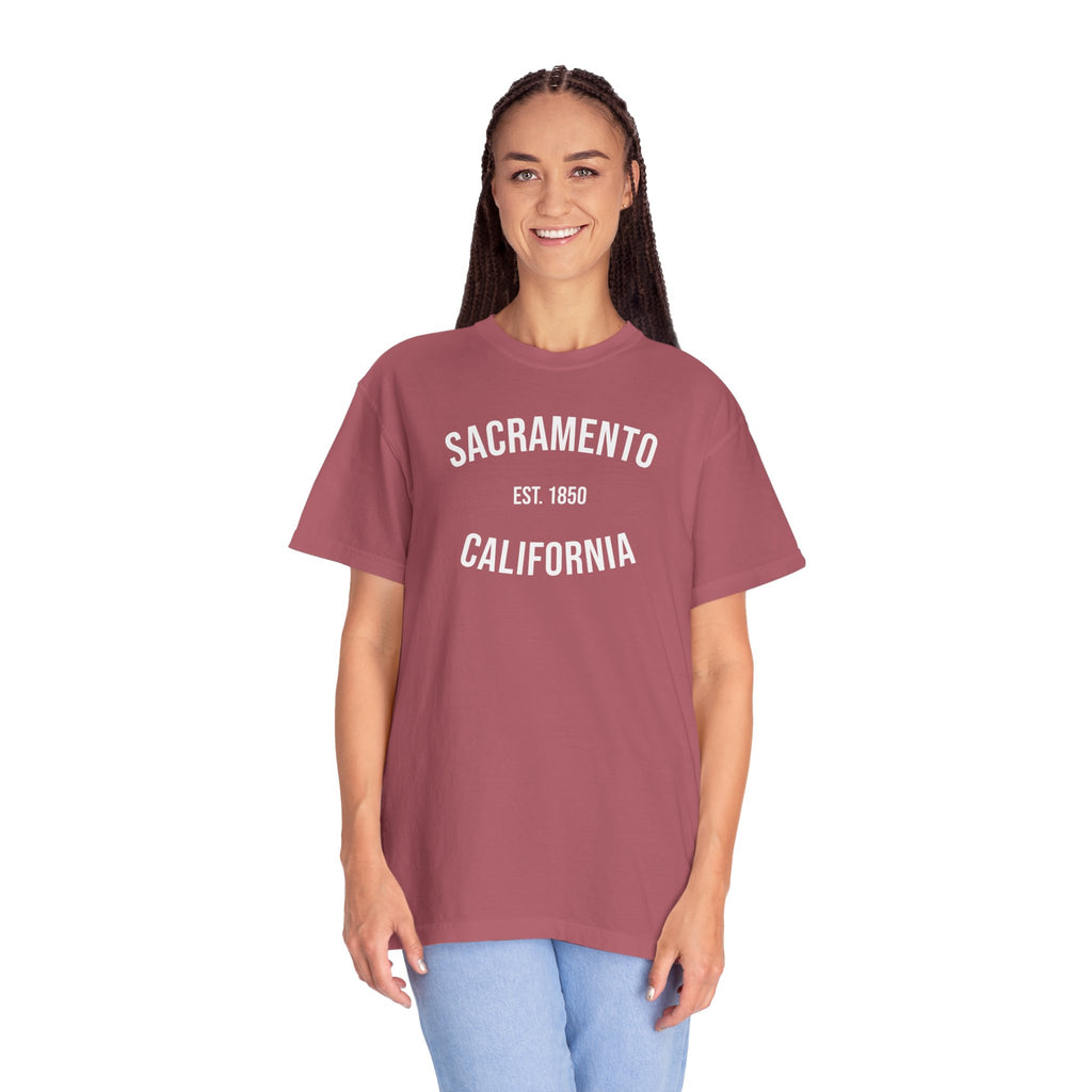 Sacramento California T-Shirt | Est. 1850 | Cities of America | Comfort Colors Tee