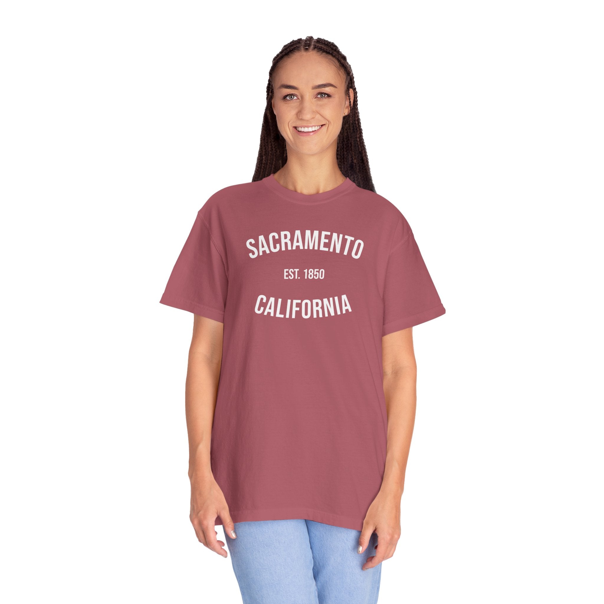 Sacramento California T-Shirt | Est. 1850 | Cities of America | Comfort Colors Tee