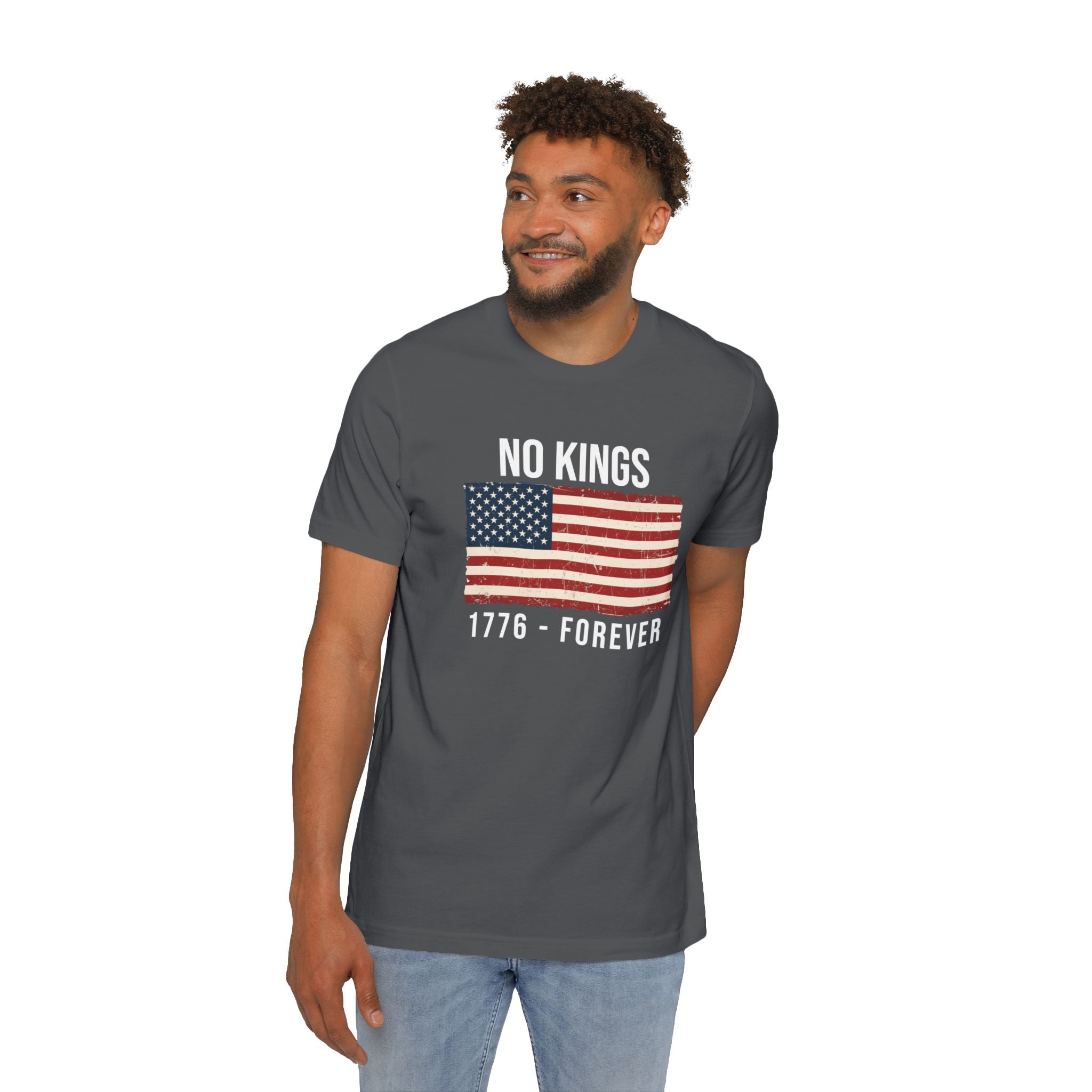 No Kings T-Shirt | 1776 Forever | Patriotic American Revolution Protest Shirt