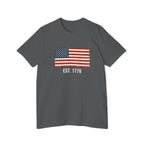 Est. 1776 Distressed Flag T-Shirt | American Independence Day Shirt | Patriotic USA Shirt