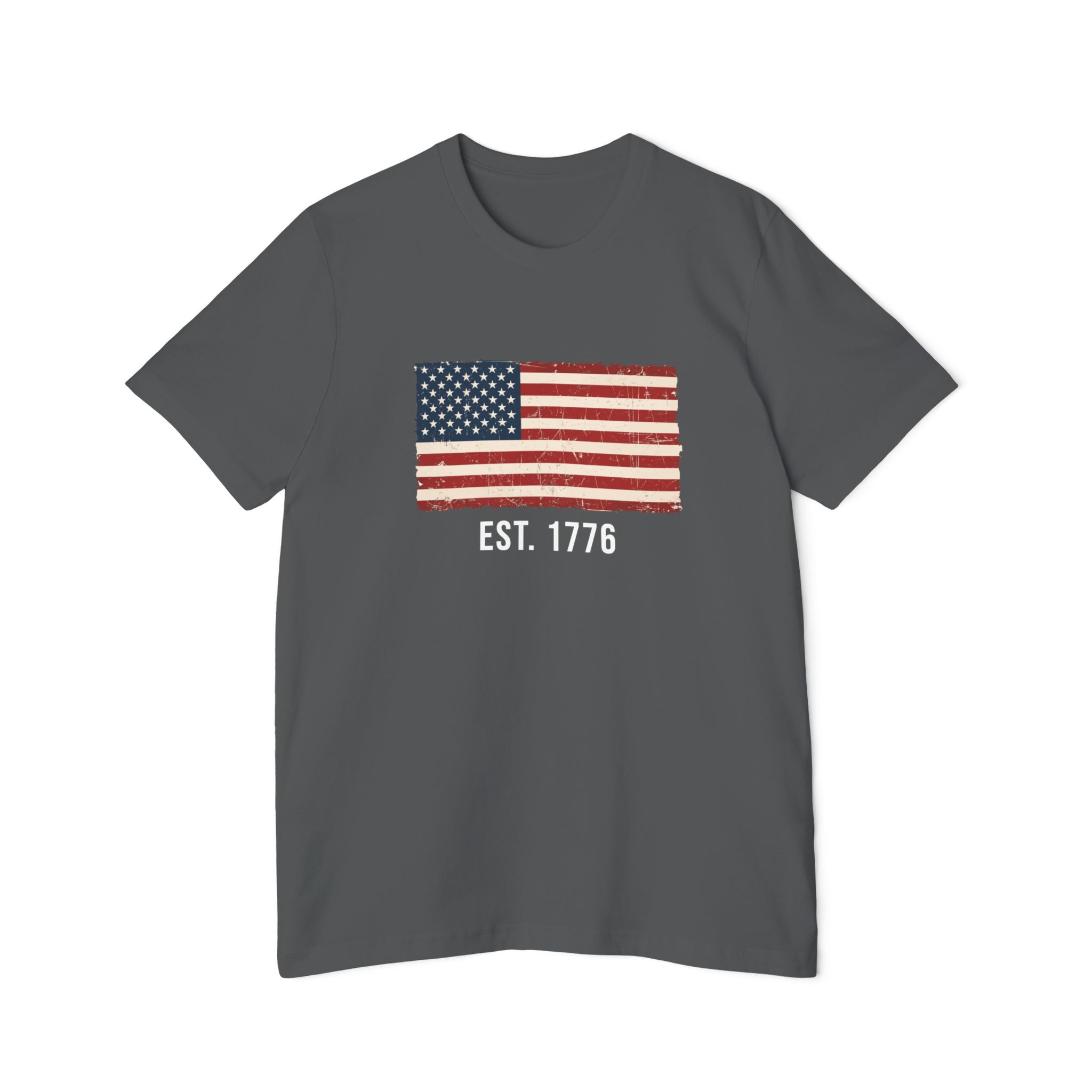 Est. 1776 Distressed Flag T-Shirt | American Independence Day Shirt | Patriotic USA Shirt