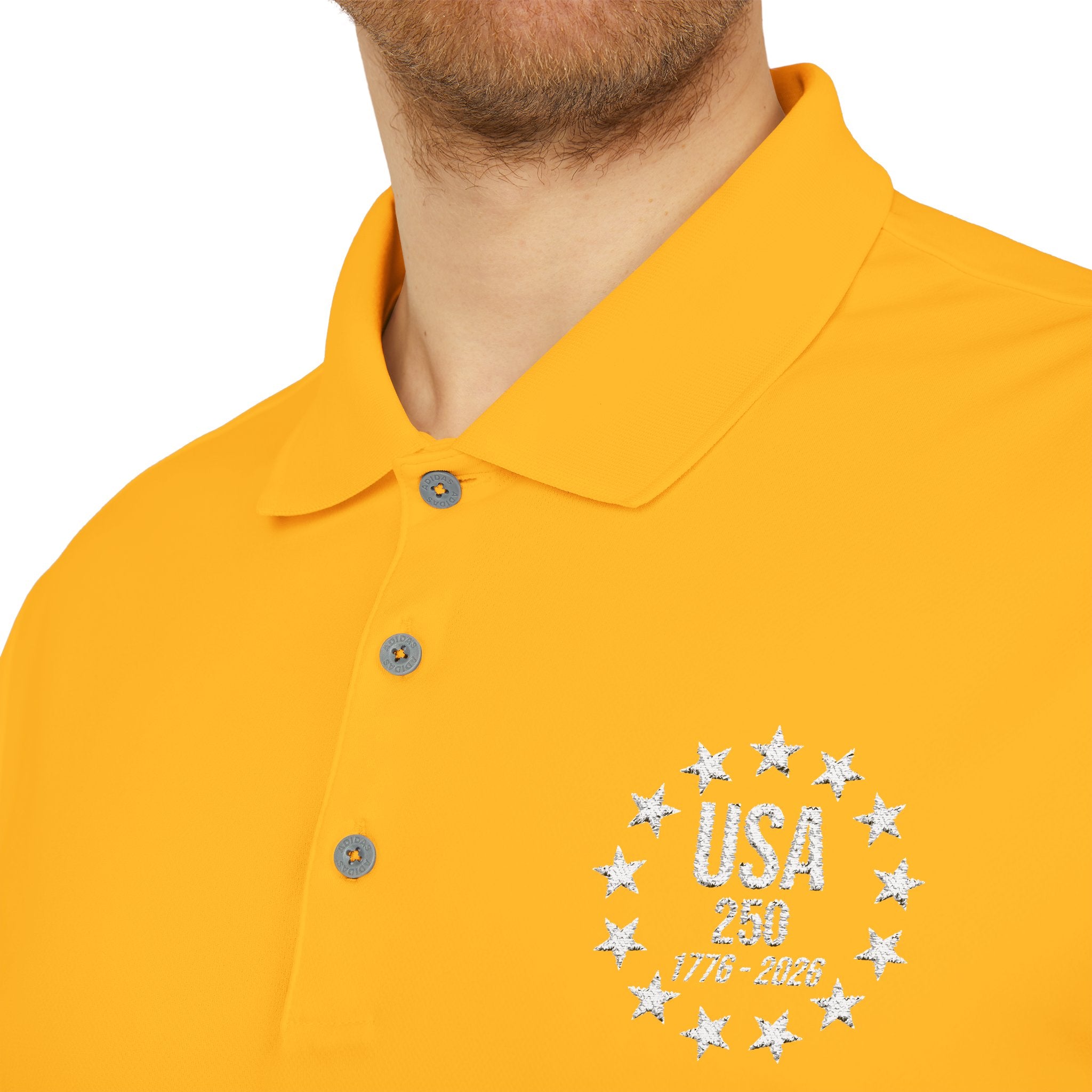 Adidas USA 250 Polo Shirt | America's 250th Anniversary | 1776-2026 Embroidered Performance Polo