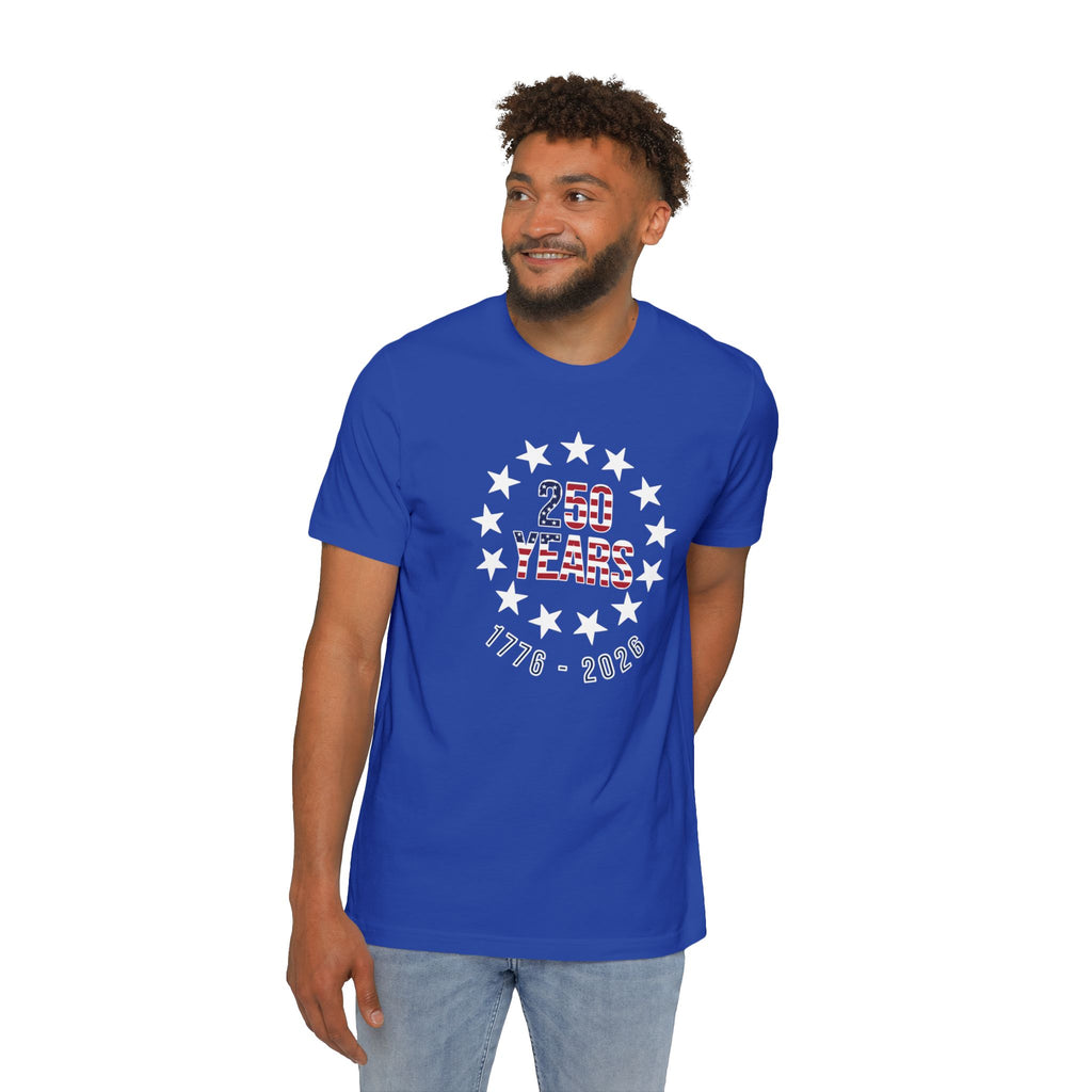 250 Years Betsy Ross Stars T-Shirt | USA's 250th Anniversary Shirt | 1776-2026