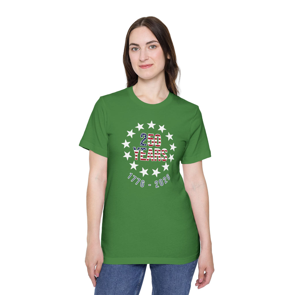 250 Years Betsy Ross Stars T-Shirt | USA's 250th Anniversary Shirt | 1776-2026