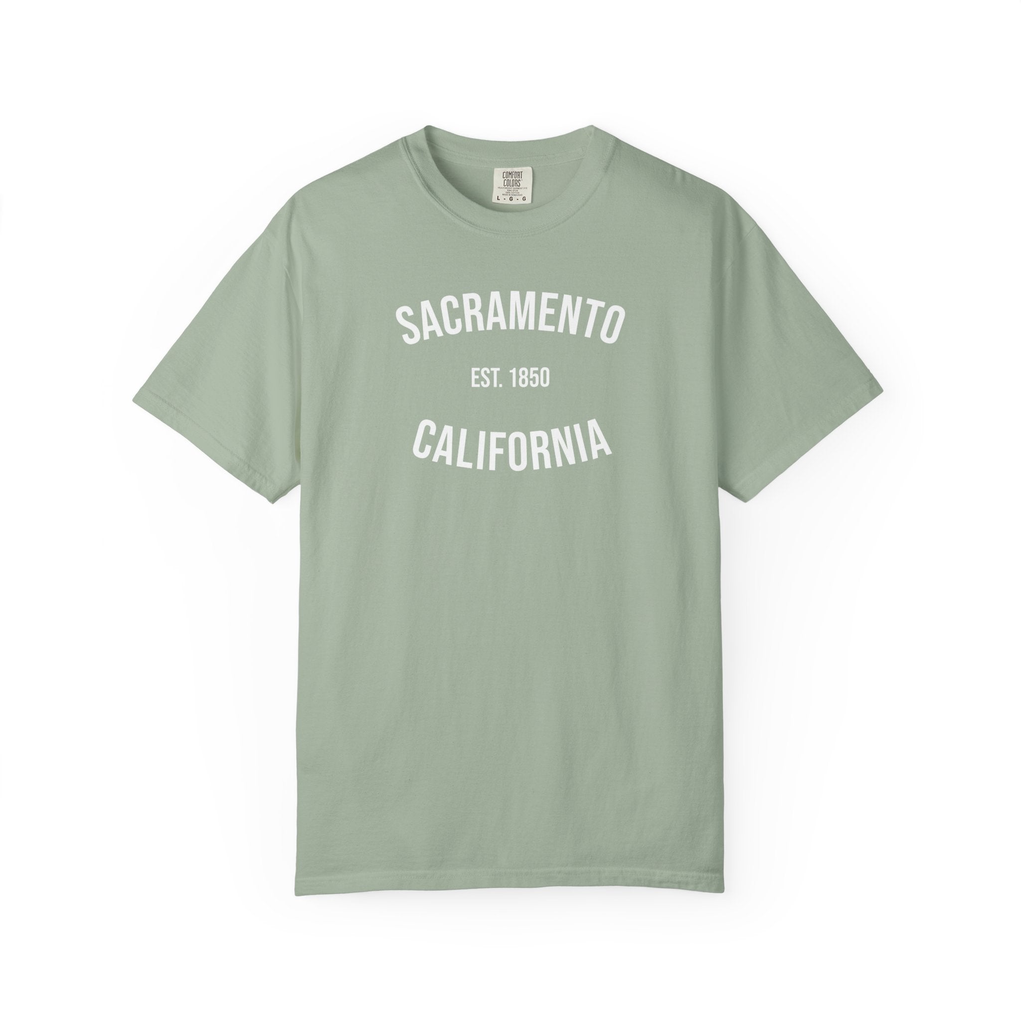 Sacramento California T-Shirt | Est. 1850 | Cities of America | Comfort Colors Shirt