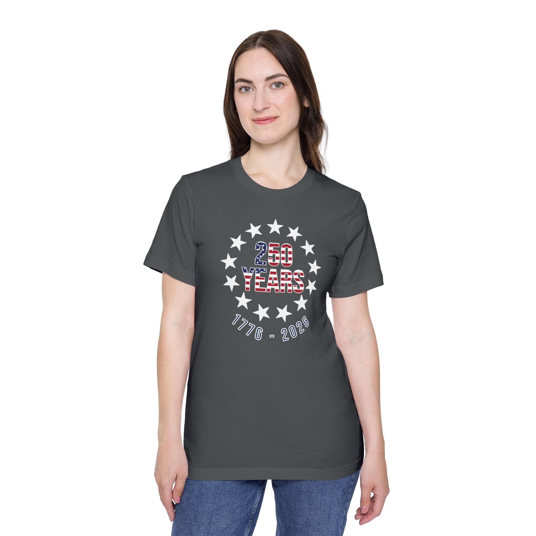 250 Years Betsy Ross Stars T-Shirt | USA's 250th Anniversary Shirt | 1776-2026
