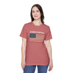 #TheNext250Years | Made in USA | Bella+Canvas 3001U | Patriotic Distressed Flag Shirt