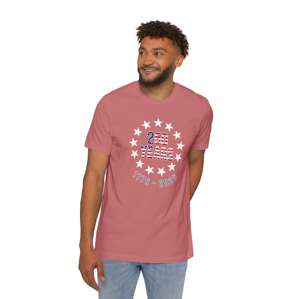 250 Years Betsy Ross Stars T-Shirt | USA's 250th Anniversary Shirt | 1776-2026