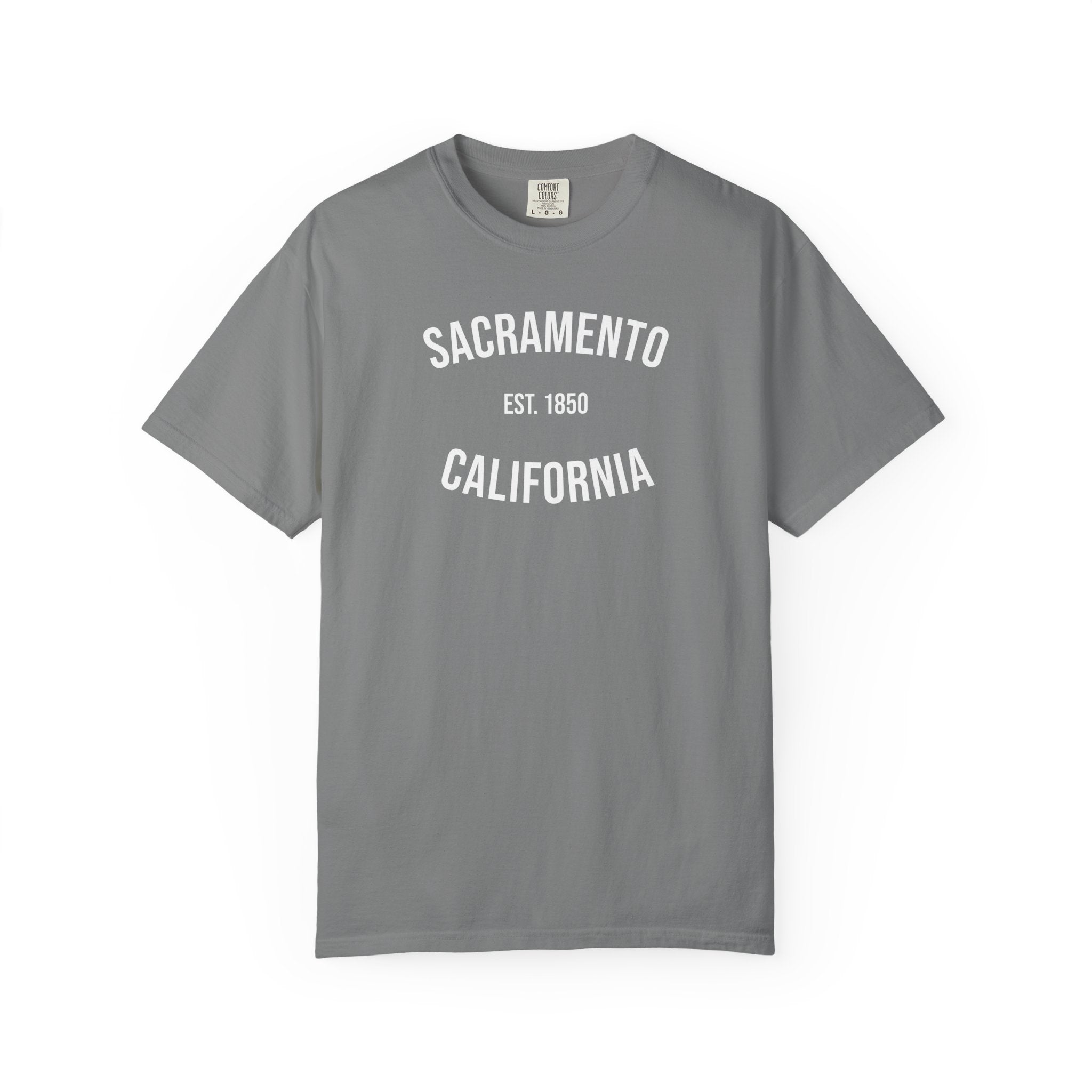 Sacramento California T-Shirt | Est. 1850 | Cities of America | Comfort Colors Tee