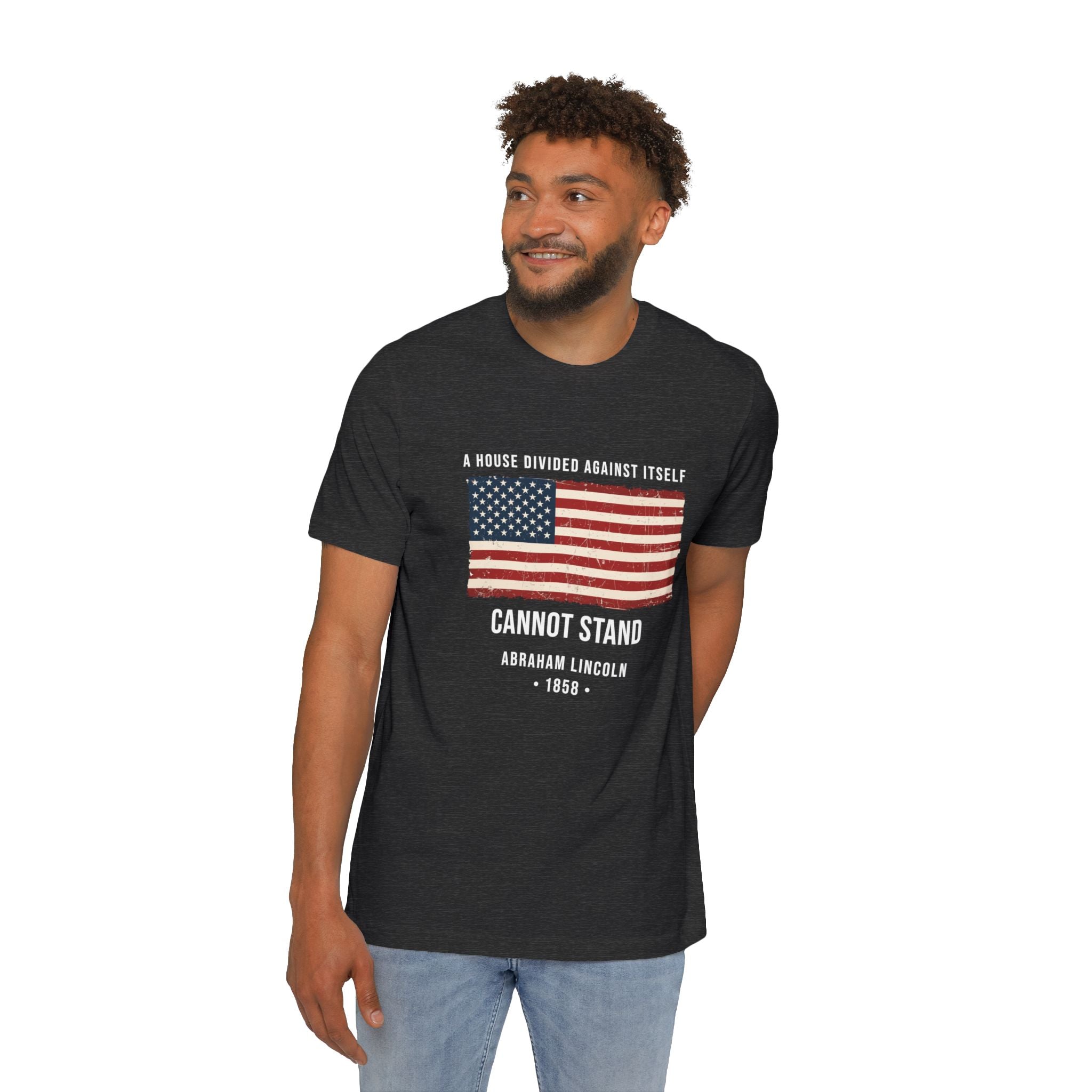 Abraham Lincoln Quote T-Shirt – "A House Divided Against Itself Cannot Stand" | American Civil War Tee