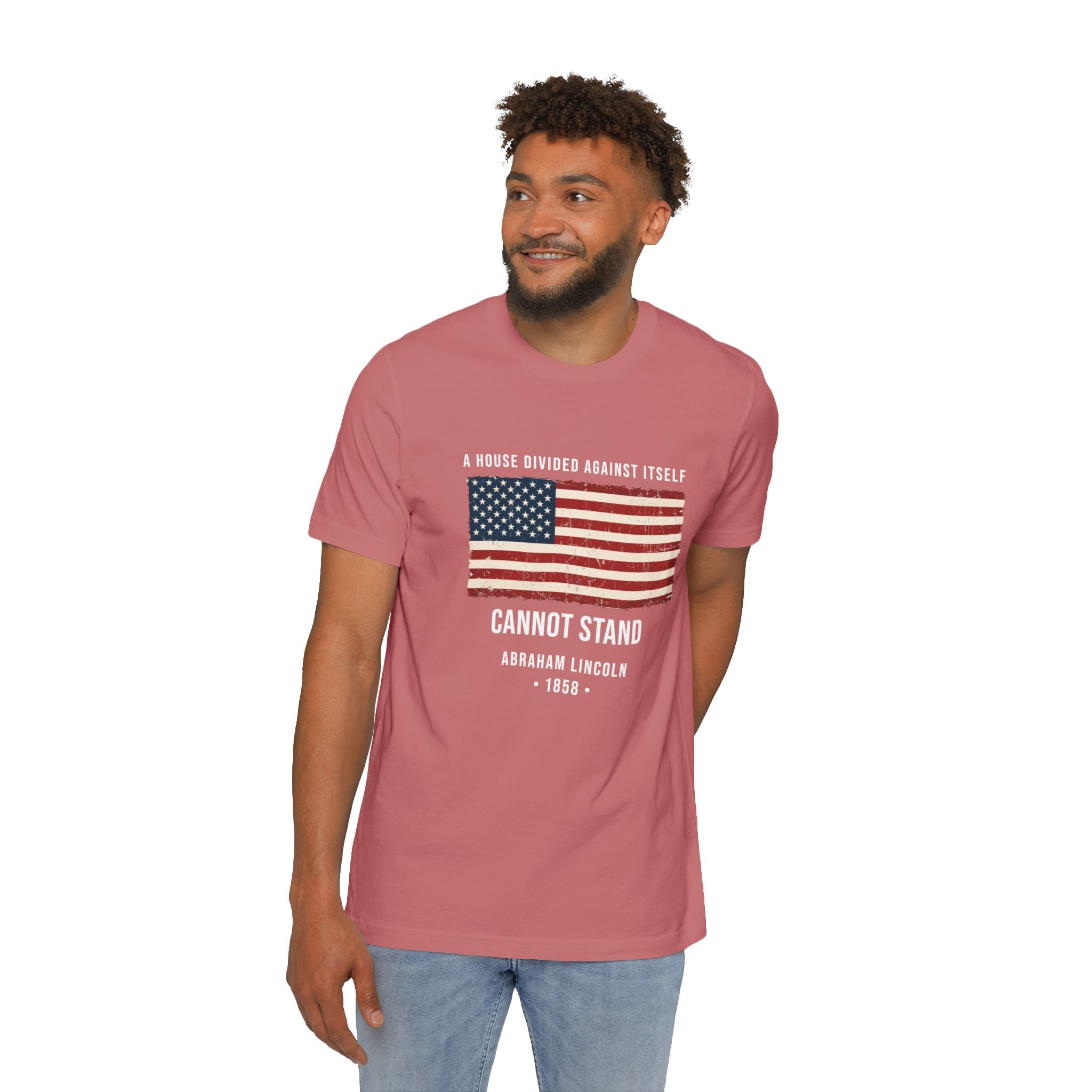 Abraham Lincoln Quote T-Shirt | "A House Divided Against Itself Cannot Stand" | American Civil War Shirt