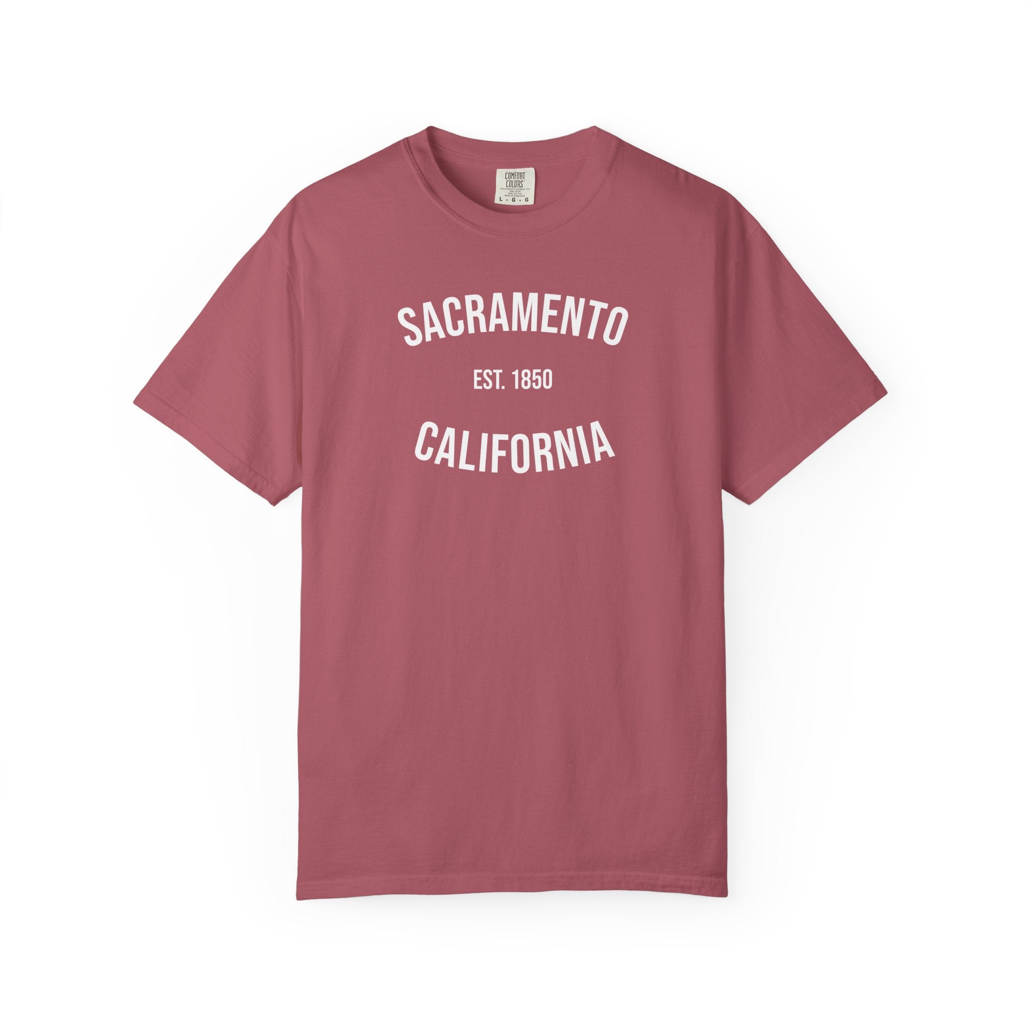 Sacramento California T-Shirt | Est. 1850 | Cities of America | Comfort Colors Tee