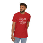 Franklin D. Roosevelt Quote T-Shirt – "The Only Thing We Have to Fear Is Fear Itself" Patriotic USA Shirt