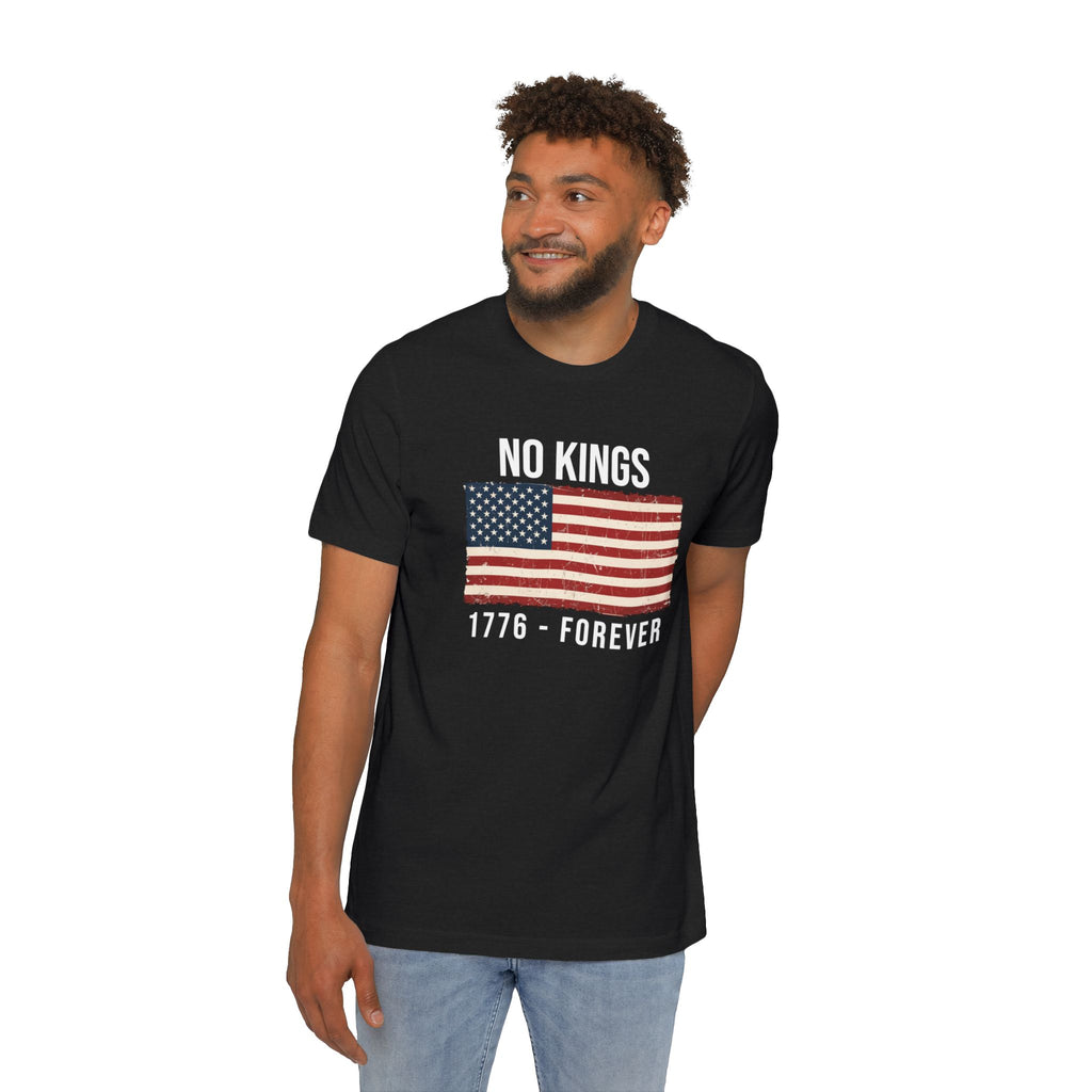 No Kings T-Shirt | 1776 Forever | Patriotic American Revolution Protest Shirt