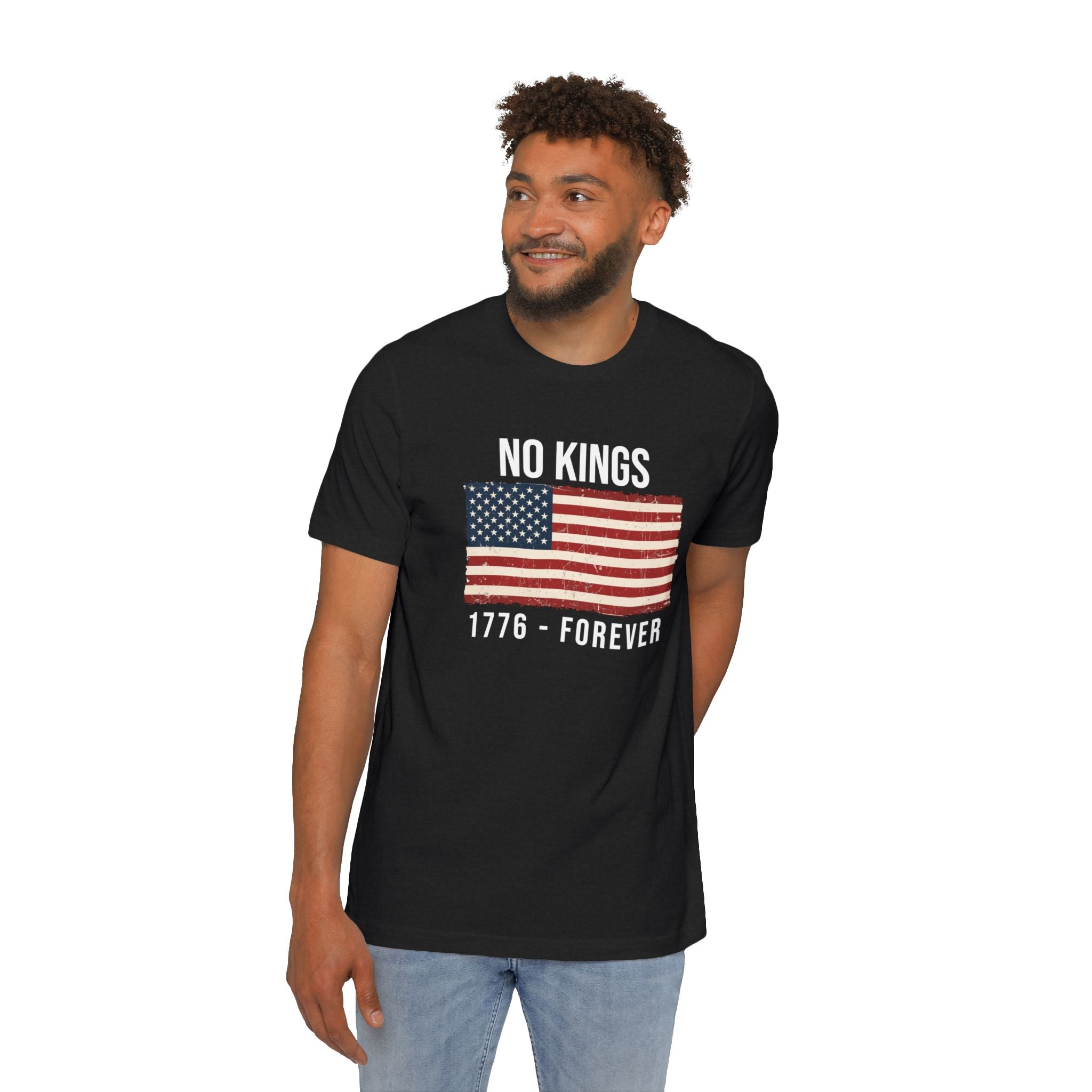 No Kings T-Shirt | 1776 Forever | Patriotic American Revolution Protest Shirt