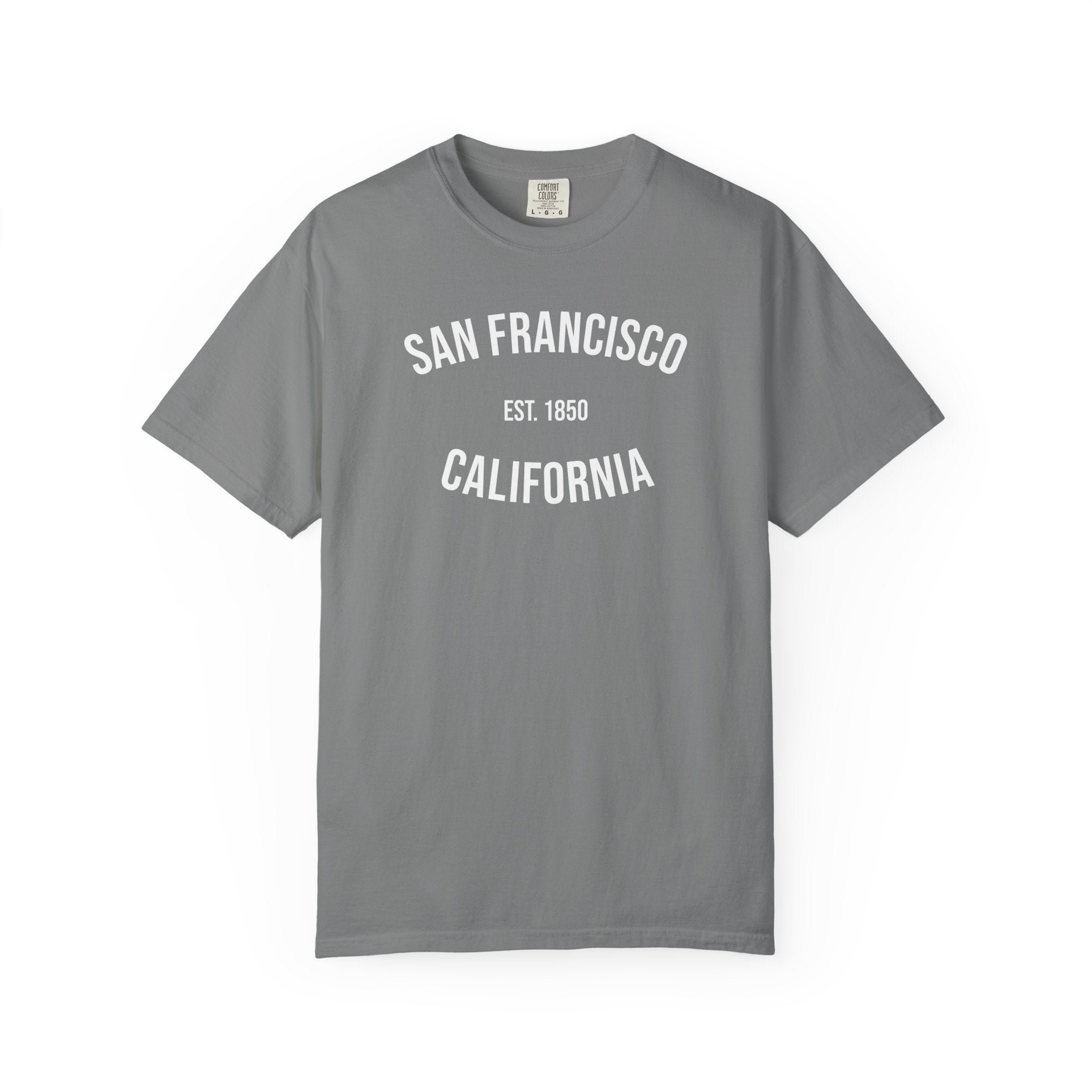 San Francisco California T-Shirt | Est. 1850 | Cities of America | Comfort Colors Shirt