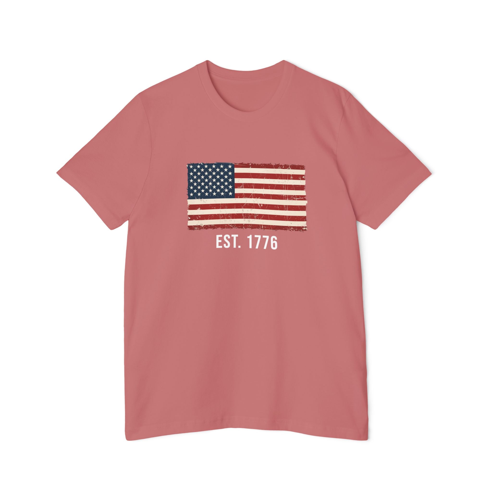 Est. 1776 Distressed Flag T-Shirt | American Independence Day Shirt | Patriotic USA Shirt