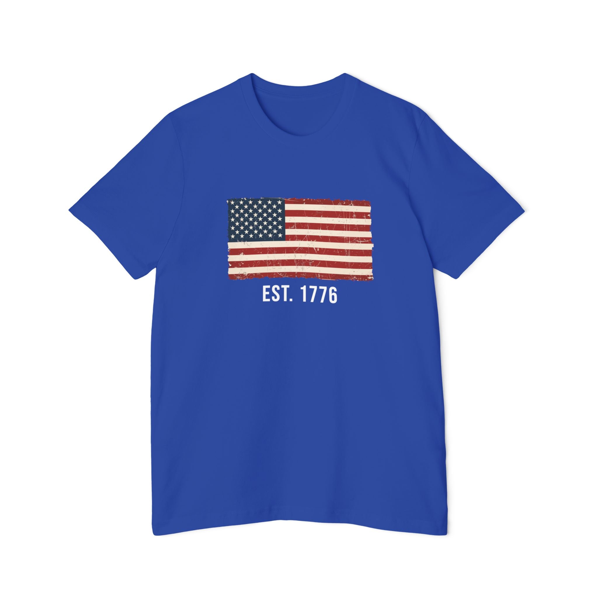 Est. 1776 Distressed Flag T-Shirt | American Independence Day Shirt | Patriotic USA Shirt