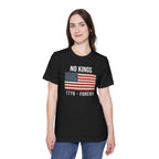 No Kings T-Shirt | 1776 Forever | Patriotic American Revolution Protest Shirt