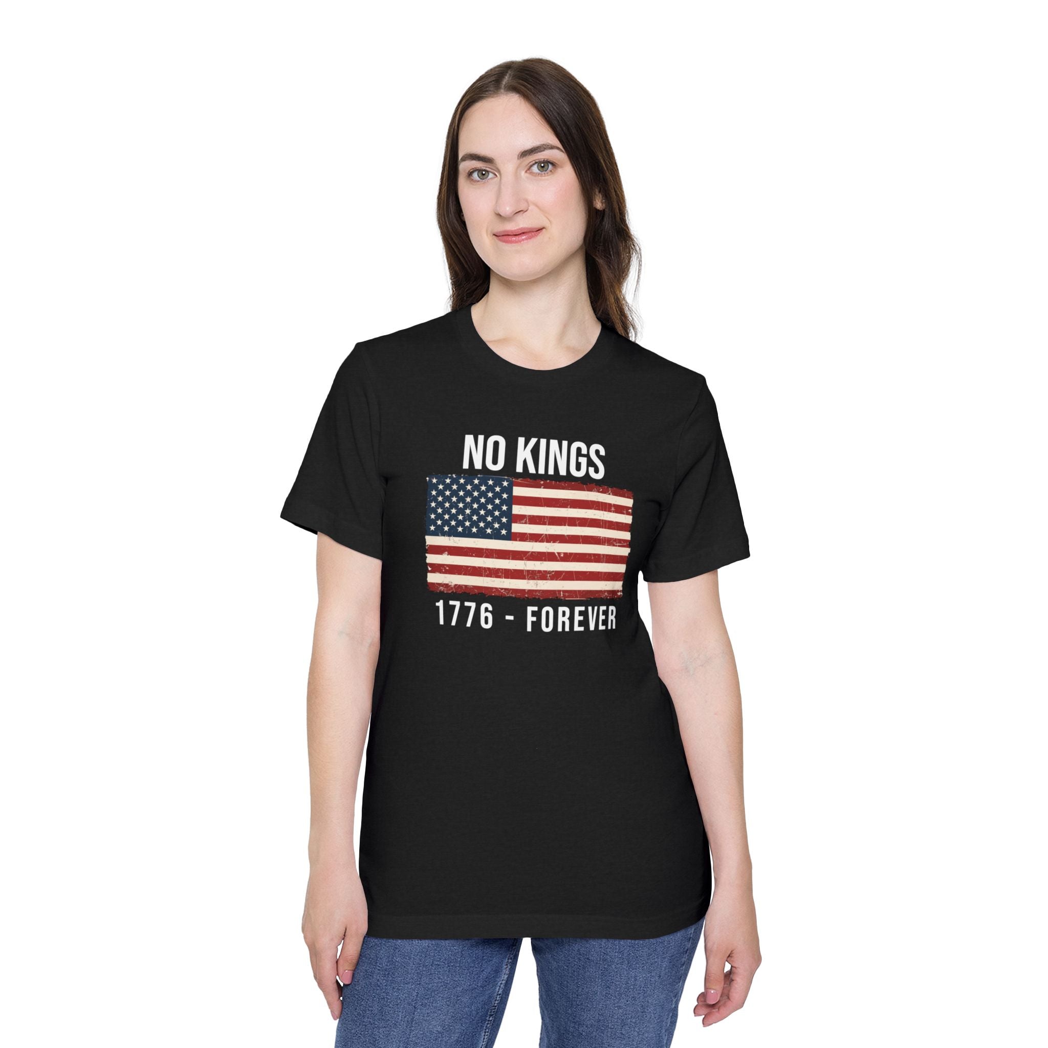No Kings T-Shirt | 1776 Forever | Patriotic American Revolution Protest Shirt