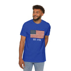 Est. 1776 Distressed Flag T-Shirt | American Independence Day Shirt | Patriotic USA Shirt